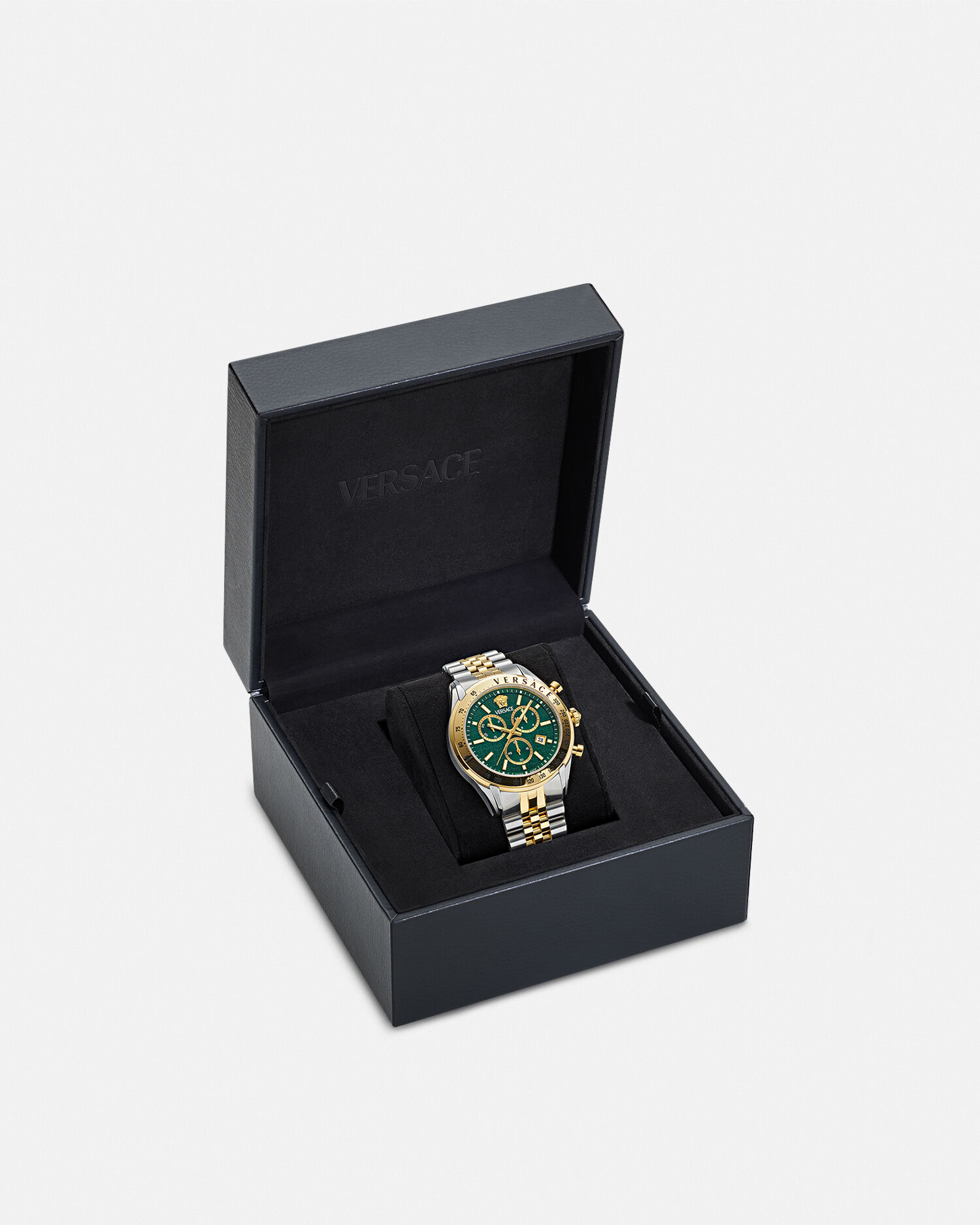超人気新品 Master Chrono Versace Watch US VERSACE | Green,Gold 時計