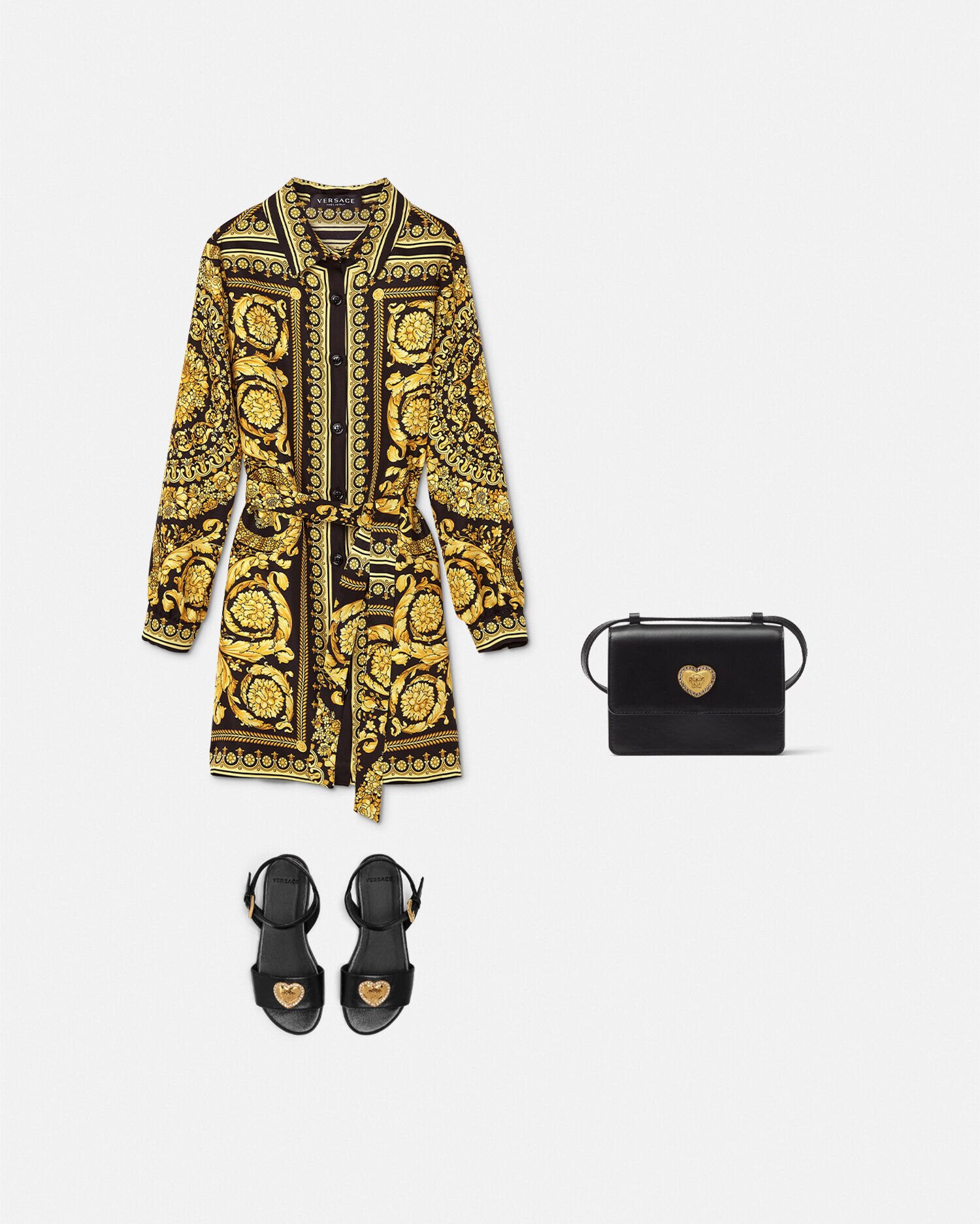 Versace silk deals outfit