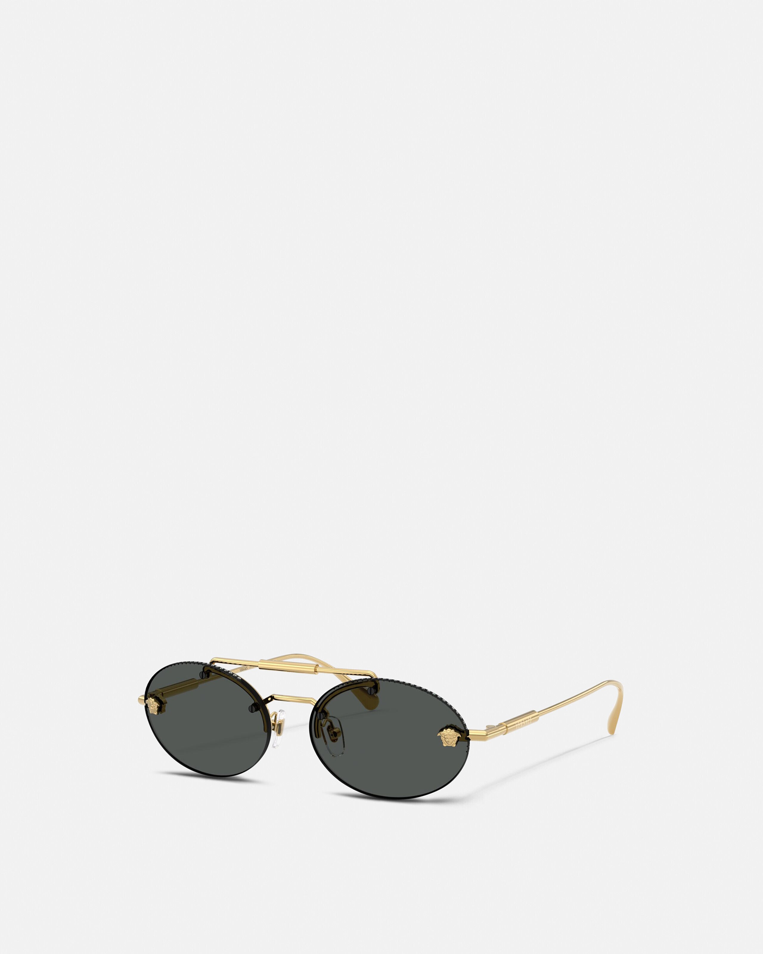 Medusa Light Sunglasses Black,Gold | VERSACE US