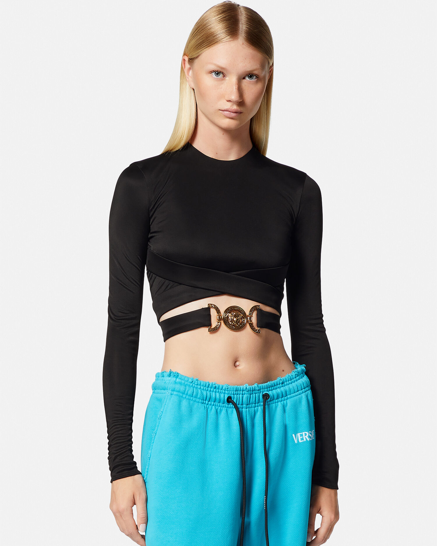 Versace cropped top outlet