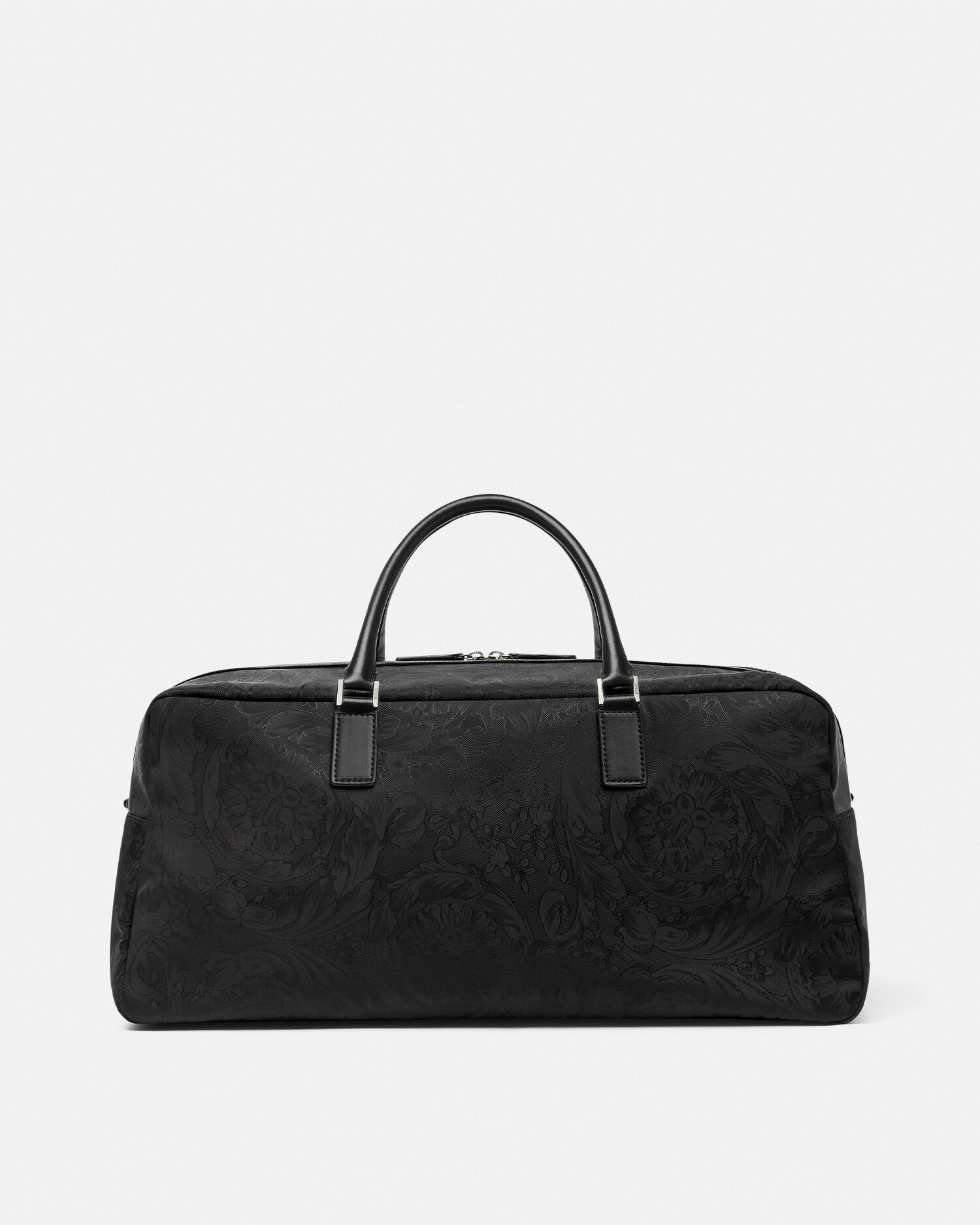Neo Nylon Jacquard Duffel Bag Black VERSACE
