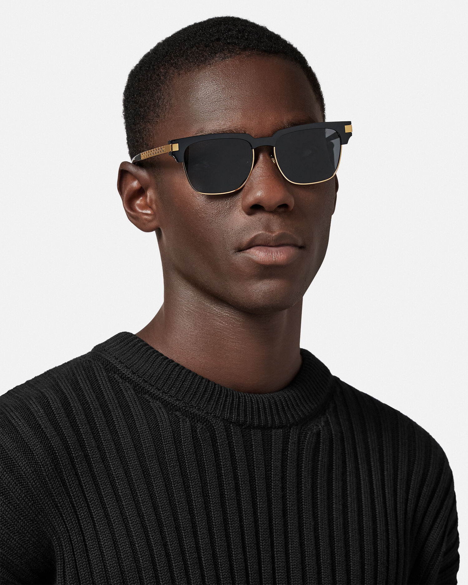 Greca Sunglasses Black VERSACE UK
