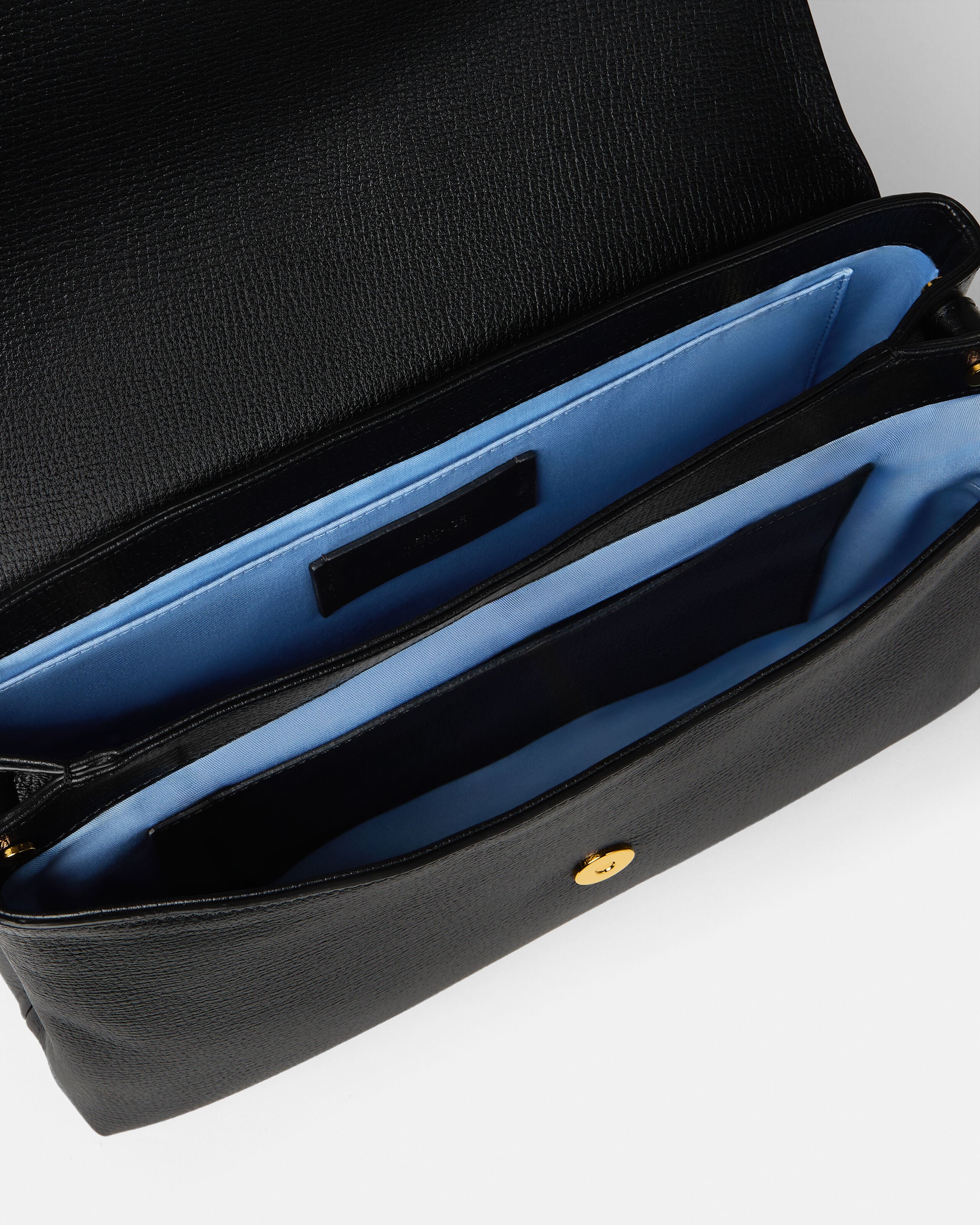 Medusa Biggie Leather Messenger Bag