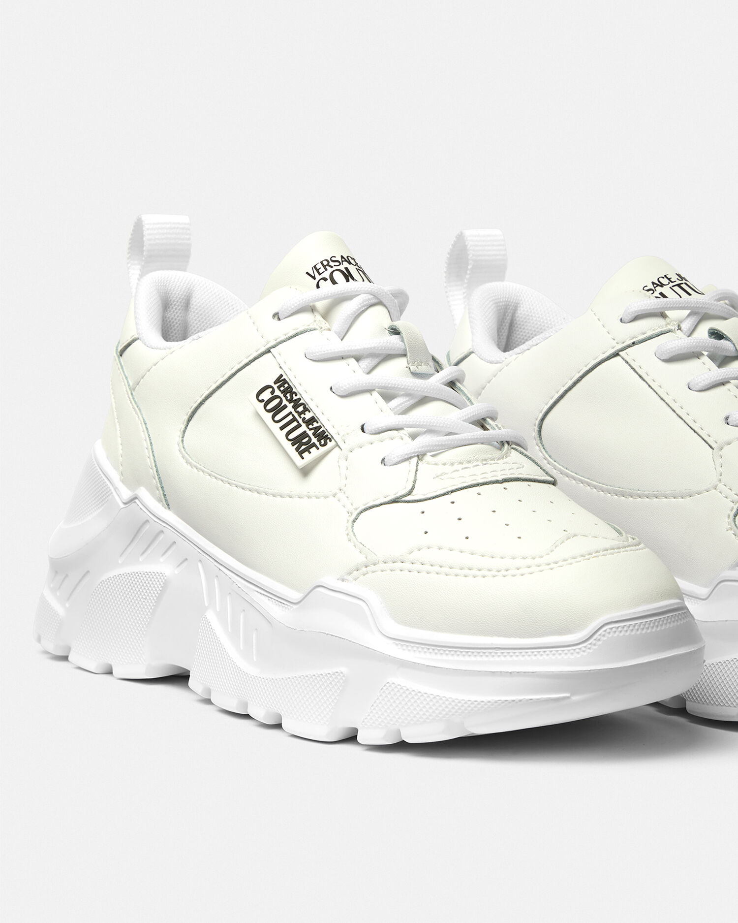 Speedtrack Trainers White Print Versace GB