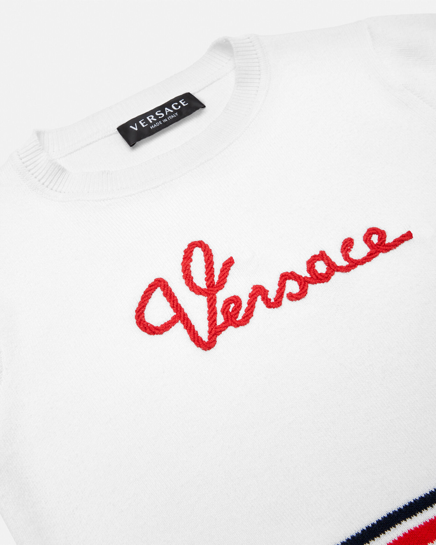 Versace white sweater store