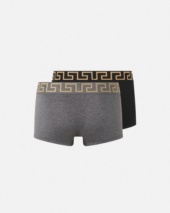 Versace Boxershorts aus Baumwolljersey im 2er-Pack schwarz+grau 2