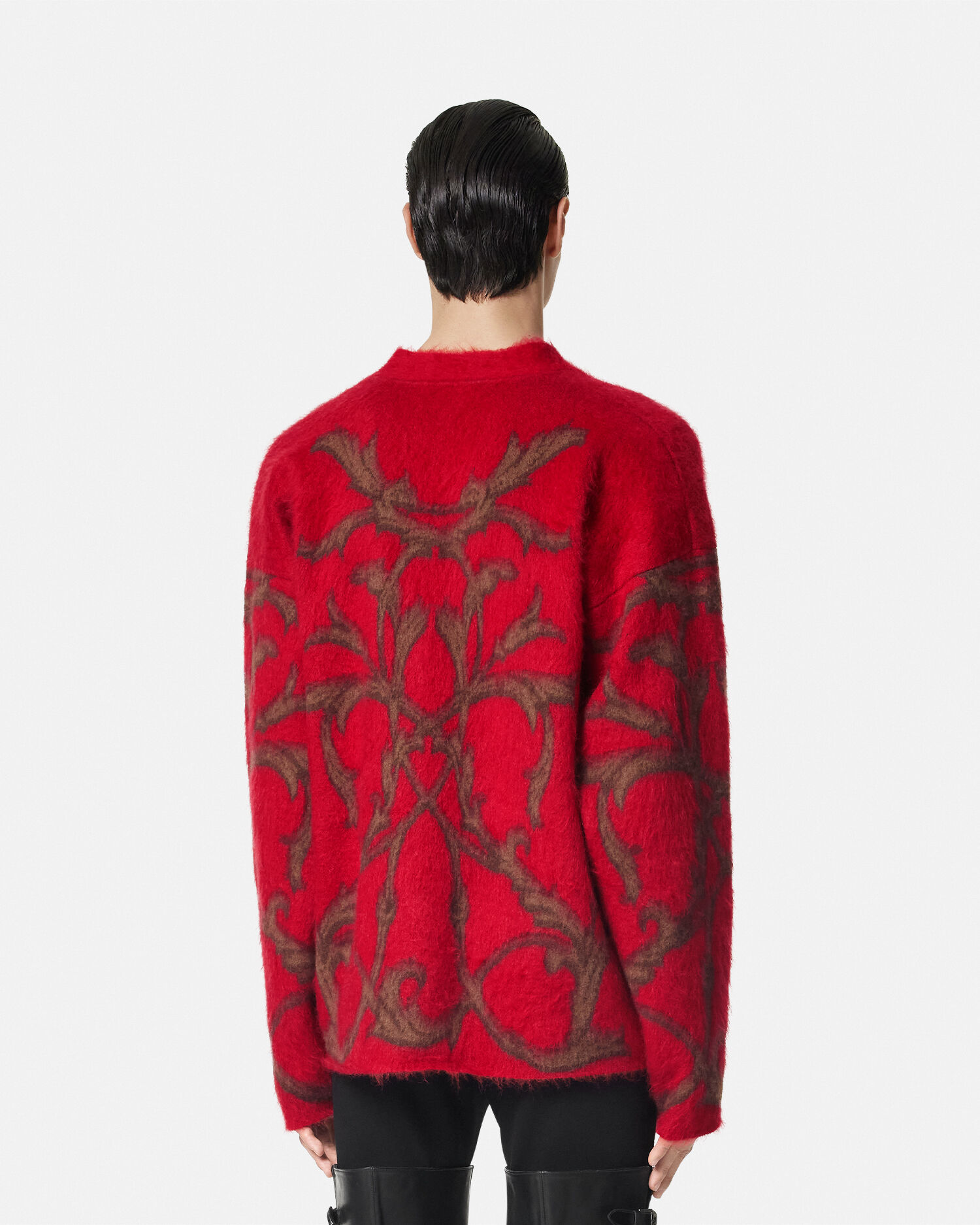 Red versace sweater discount