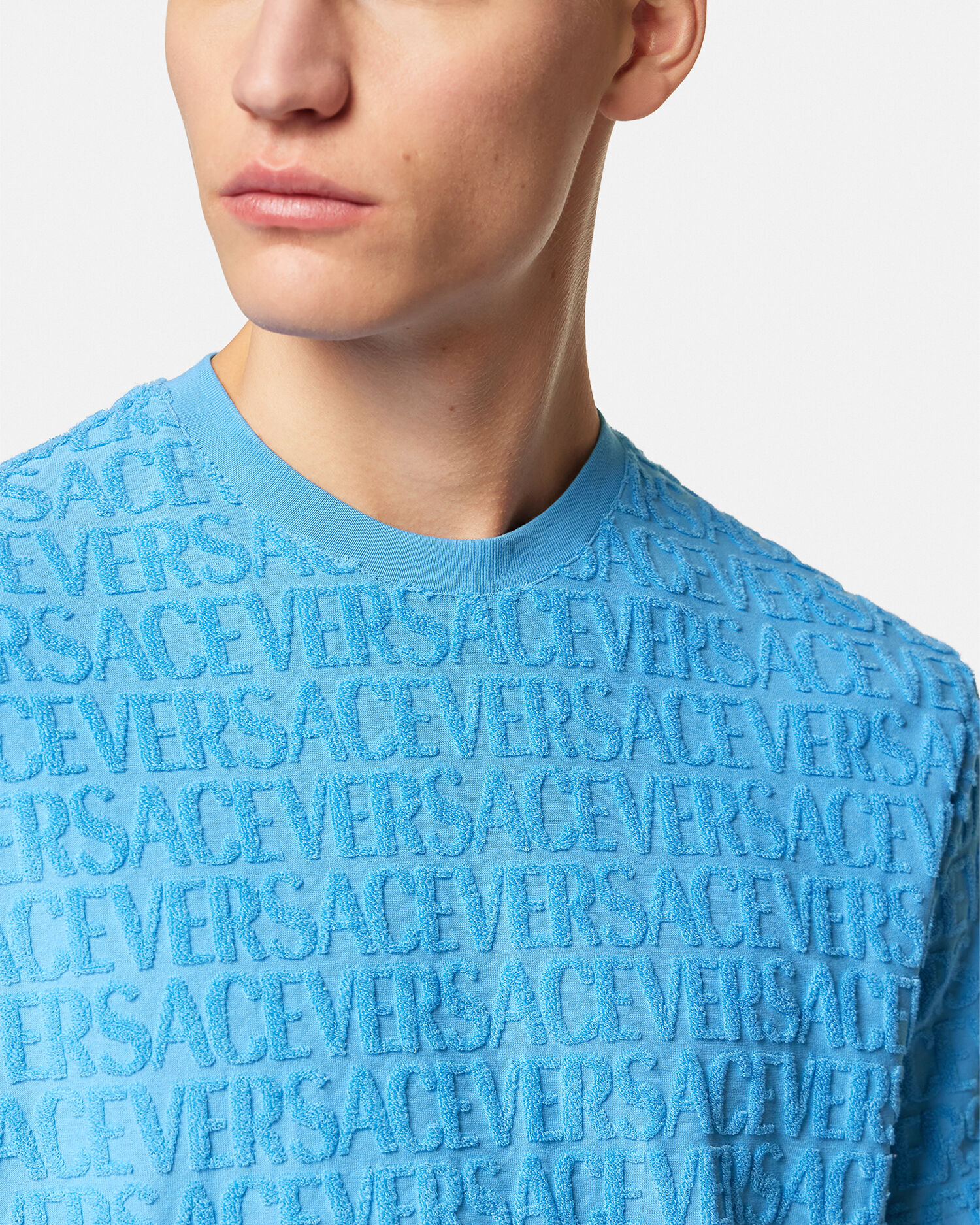 Versace t 2025 shirt blue
