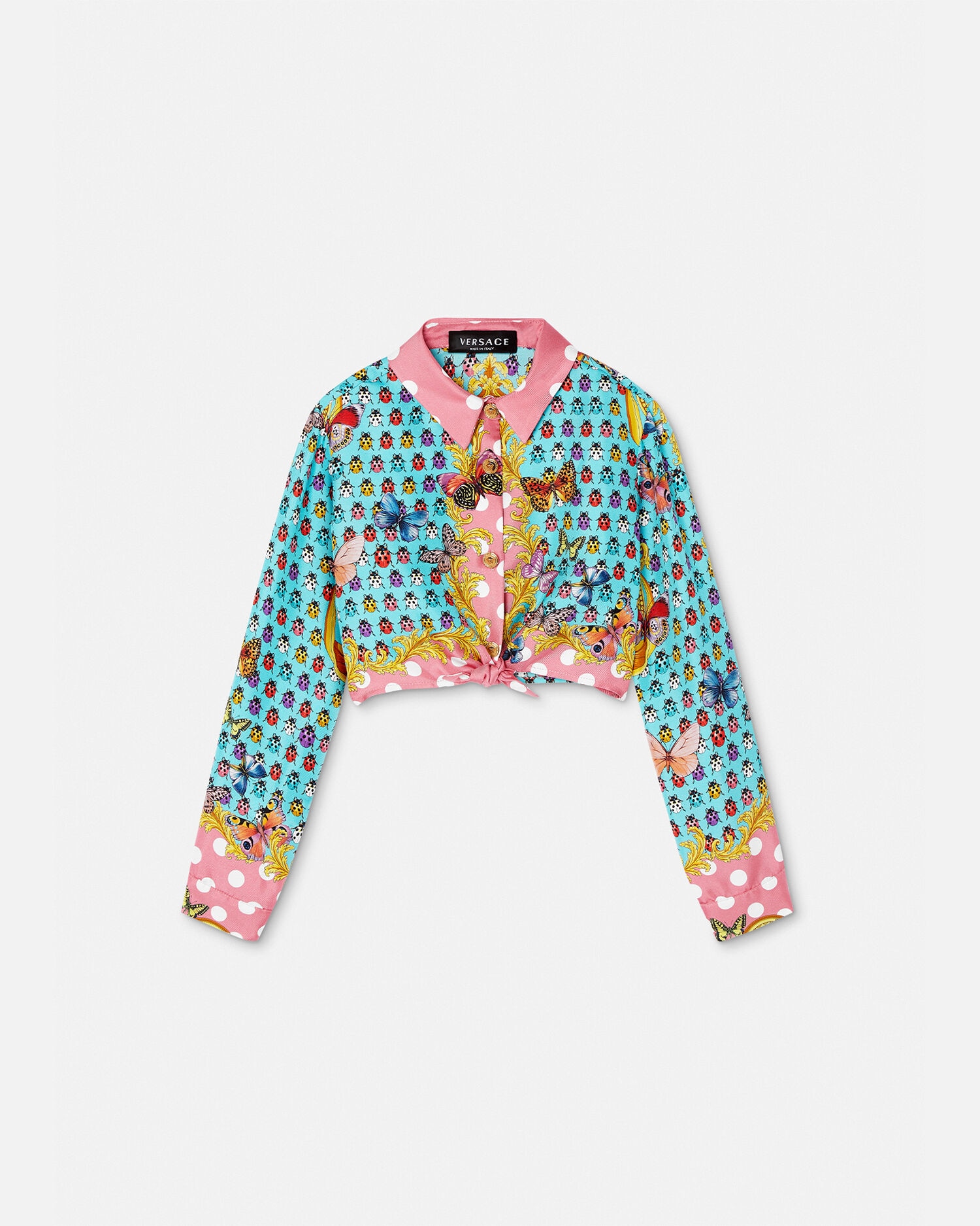 Versace outlet butterfly shirt