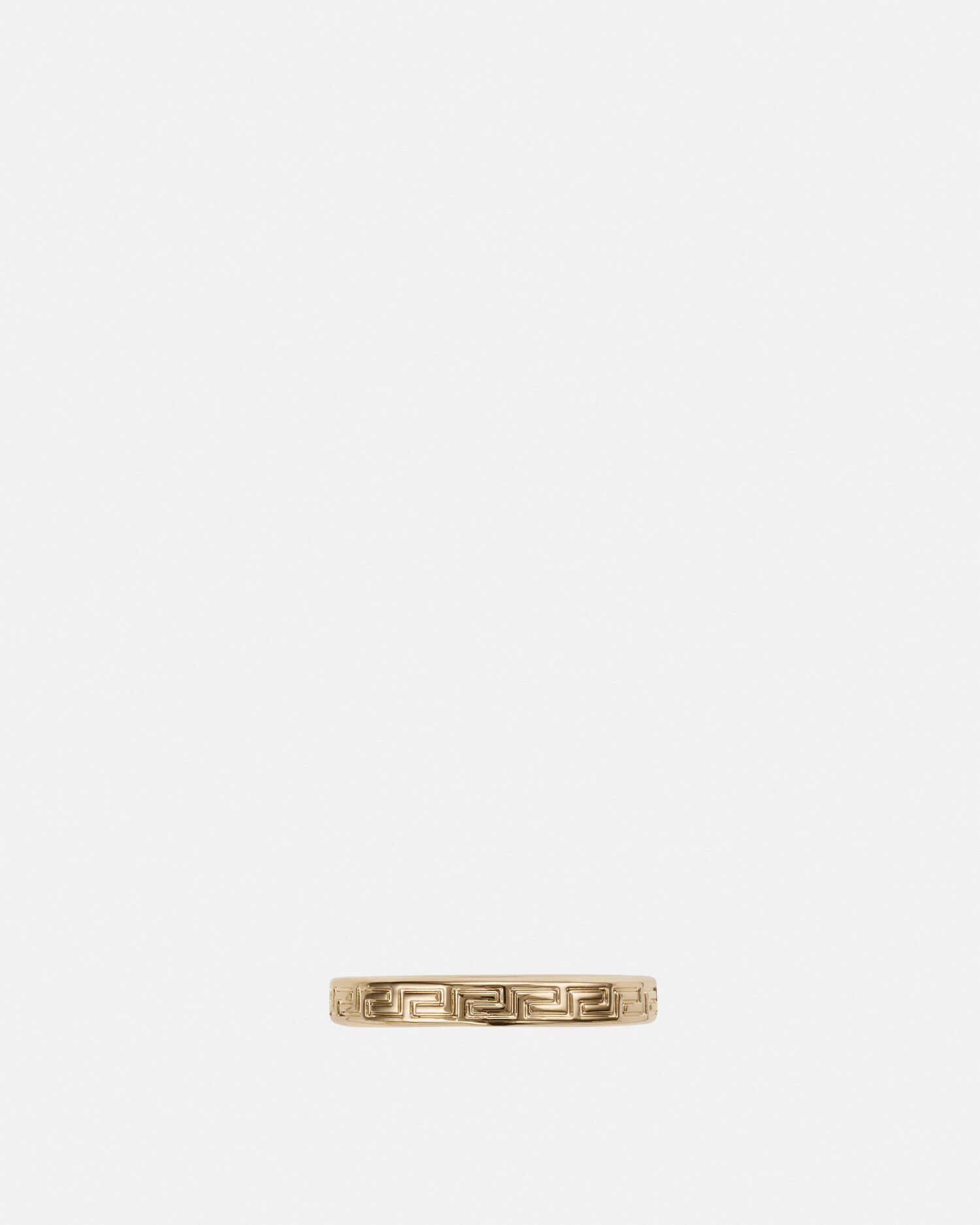 Engraved Greek Key Ring Gold VERSACE
