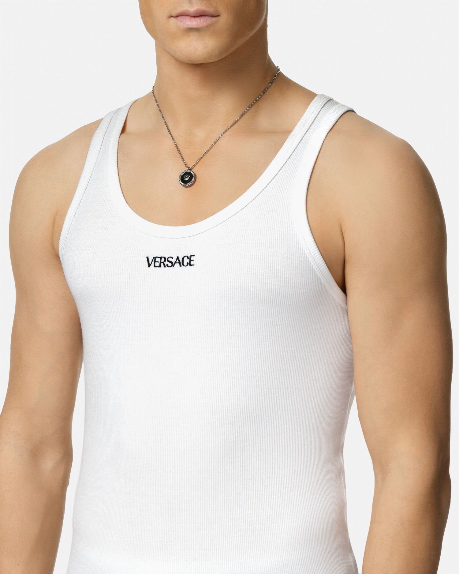 Logo Ribbed Tank Top