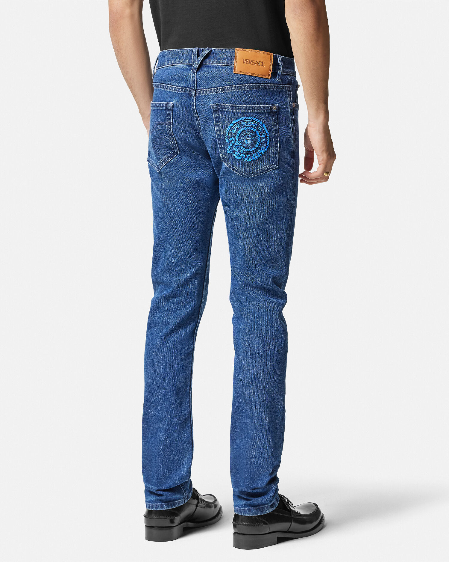 Jeans blue versace hot sale