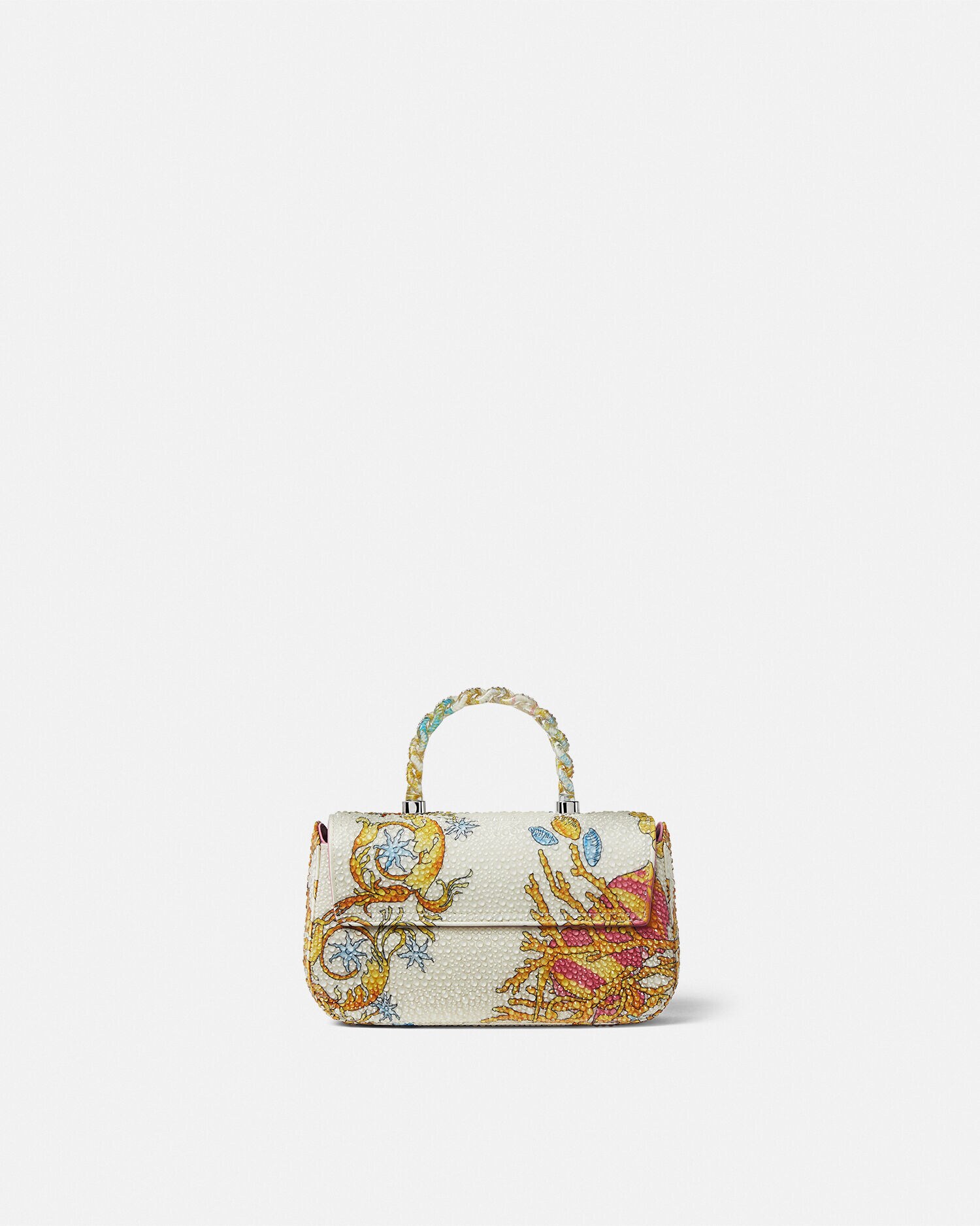 新品未使用✌️VERSACE Barocco ハンドバッグ　ショルダー付き Underwater Barocco La Medusa Mini Bag White,Blue | VERSACE US