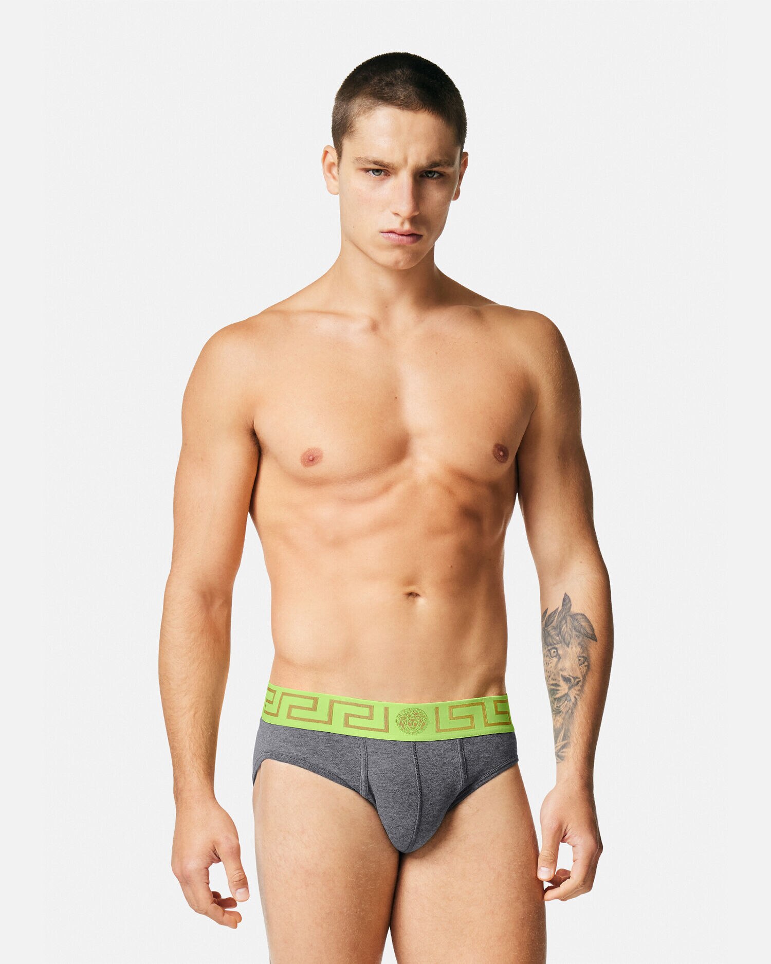 Greca Border Swim Briefs | VERSACE US