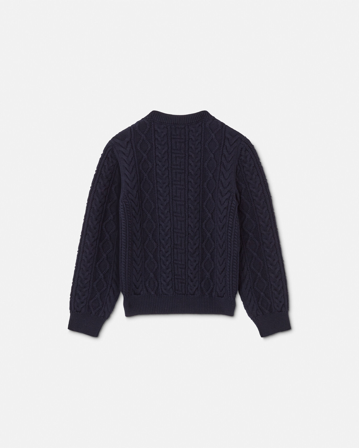 Medusa Kids Cable Knit Jumper Blue VERSACE UK
