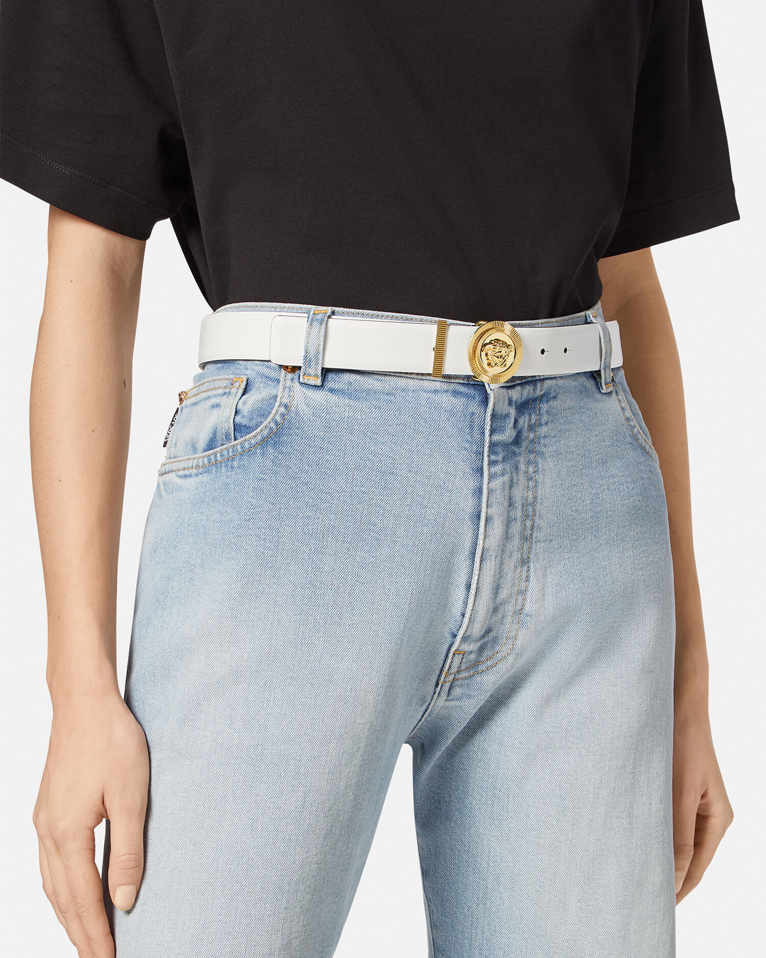 White versace belt womens online