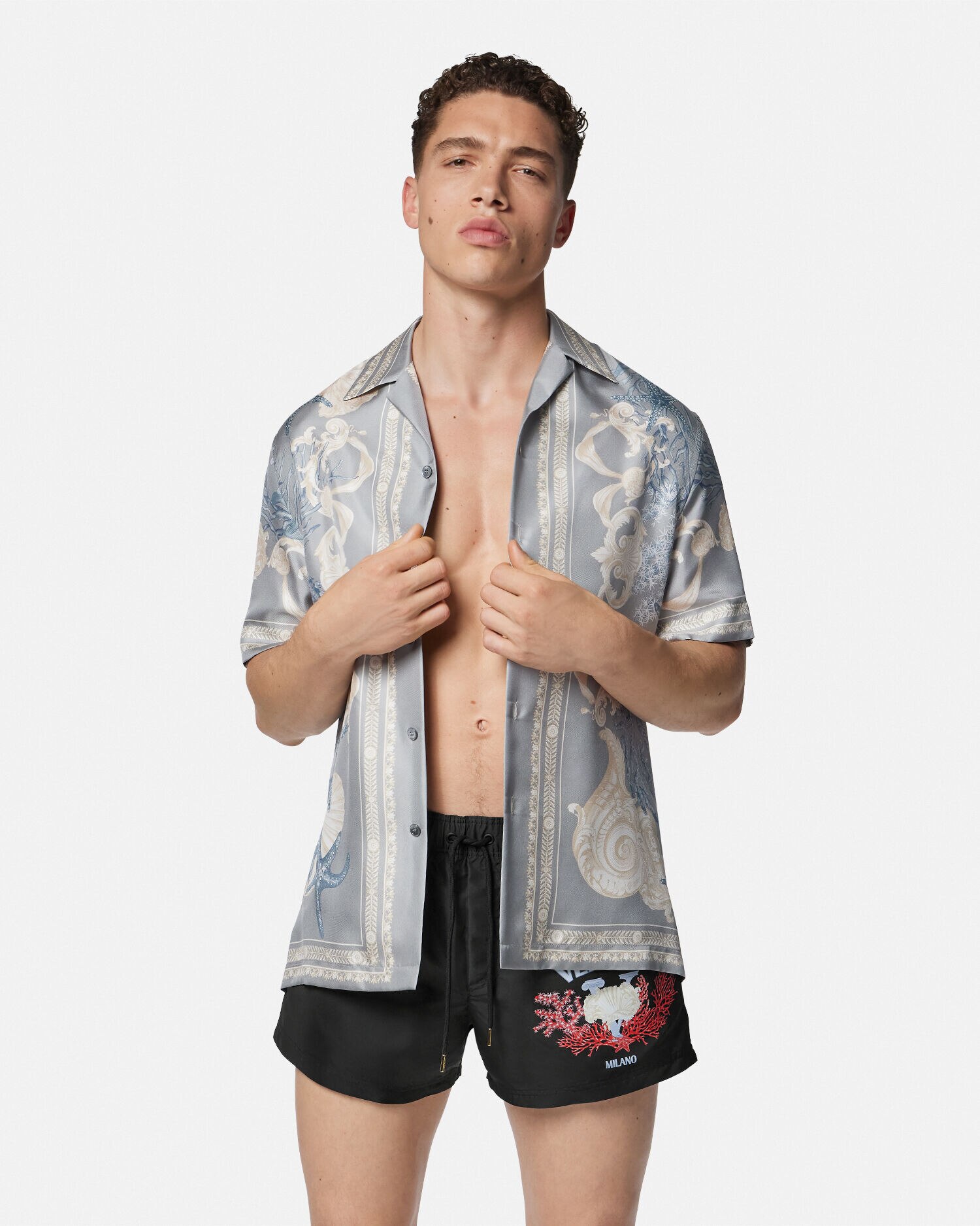 Versace swim shorts black top