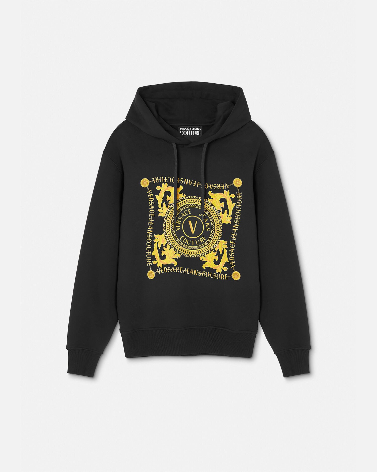 Versace Jeans Couture V Emblem Chain Hoodie for Men Online Store EU