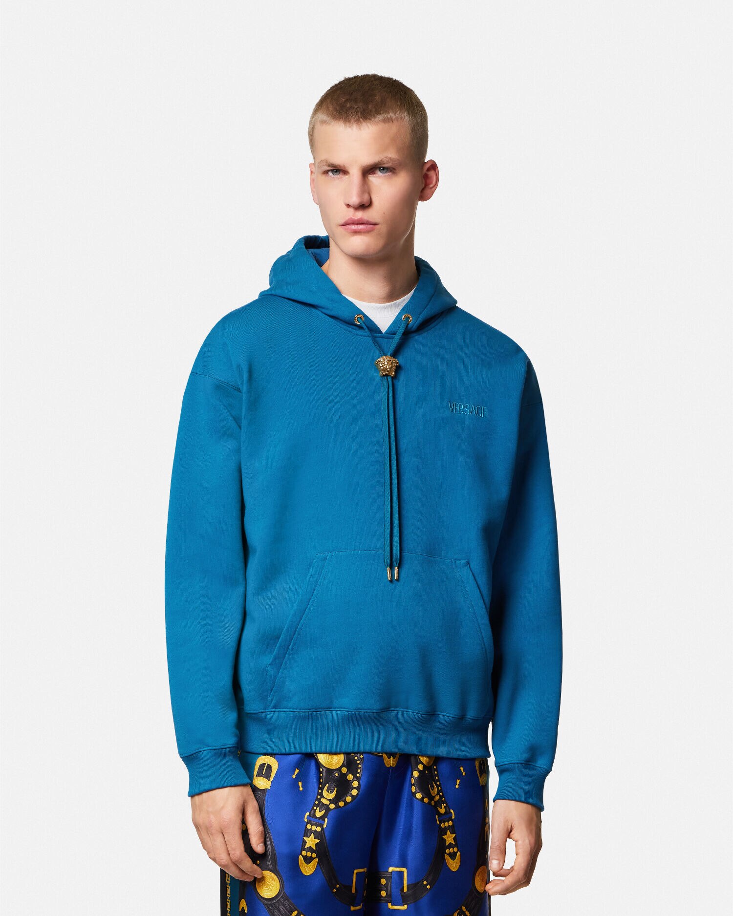 Versace blue hoodie online