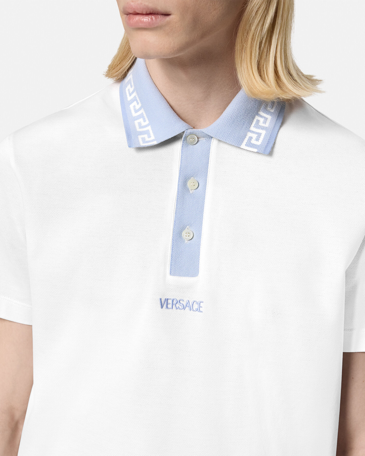 Greca Collar Polo Shirt