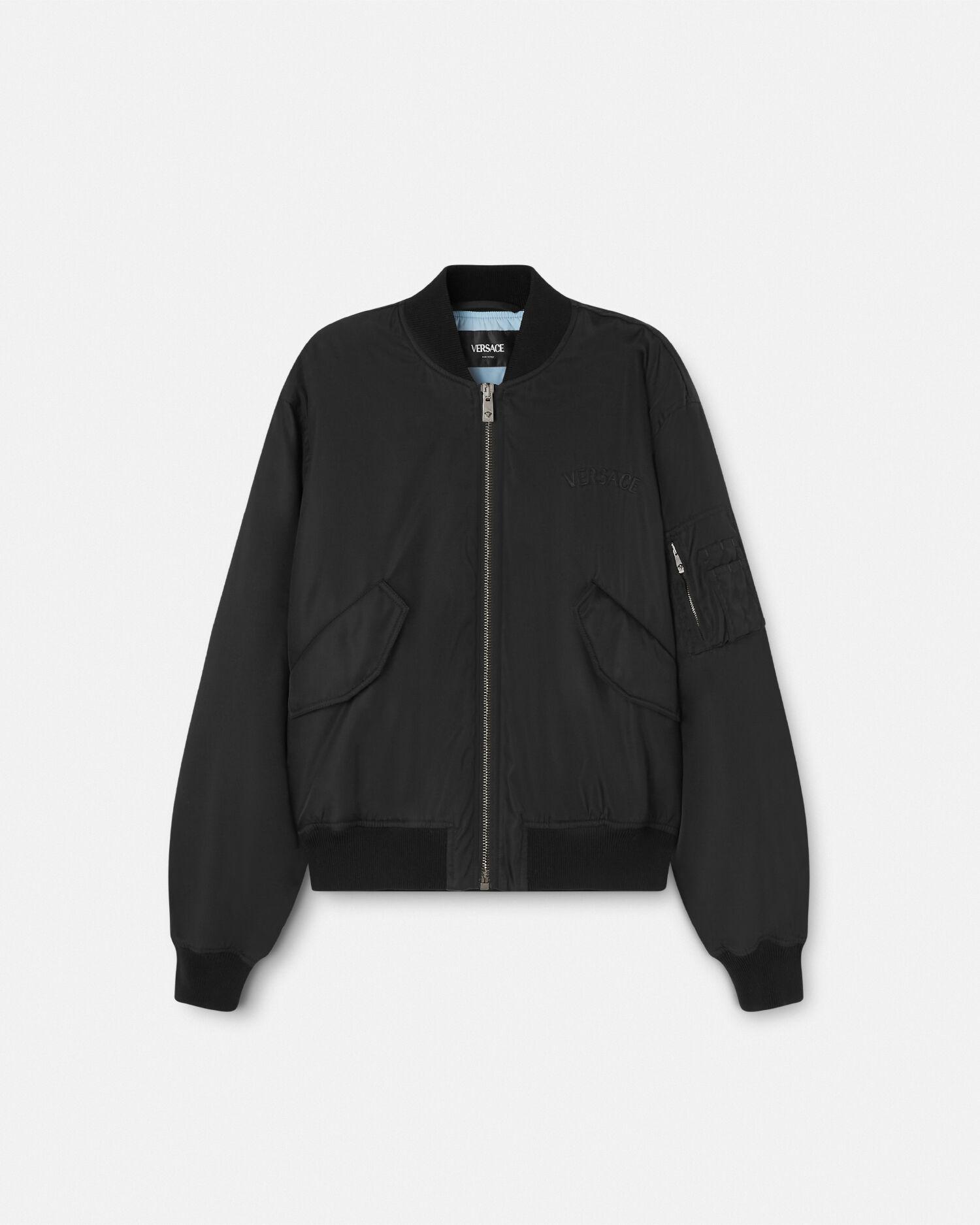 Black versace sales bomber jacket