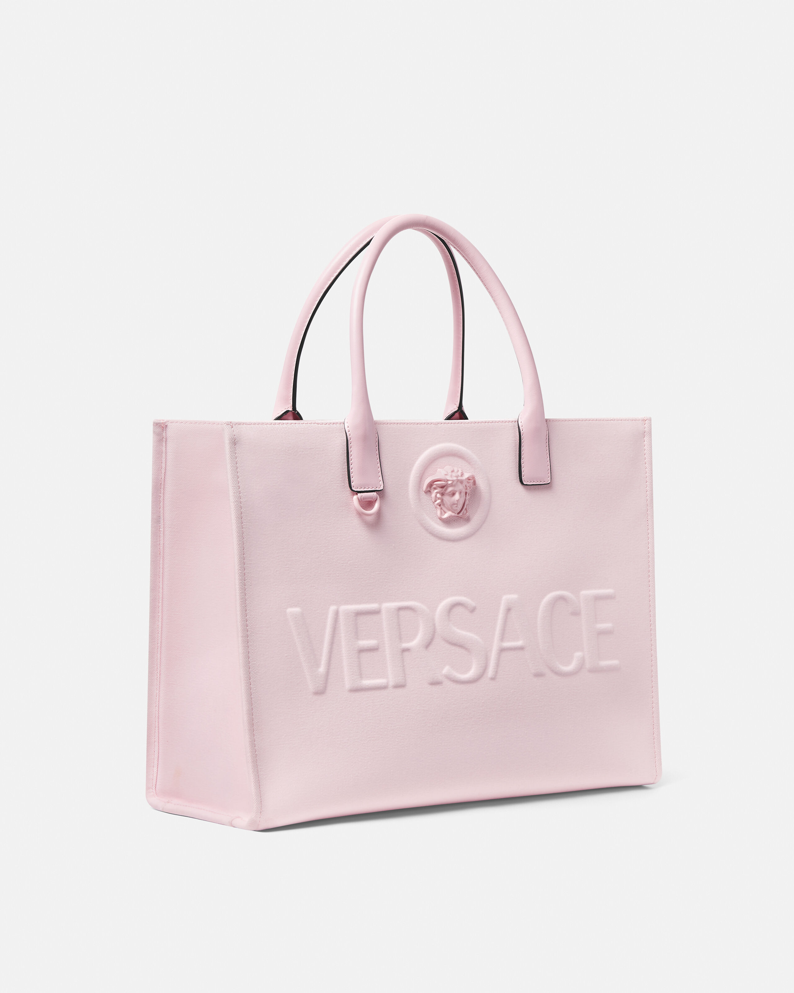 La Medusa Large Canvas Tote Pink | VERSACE US