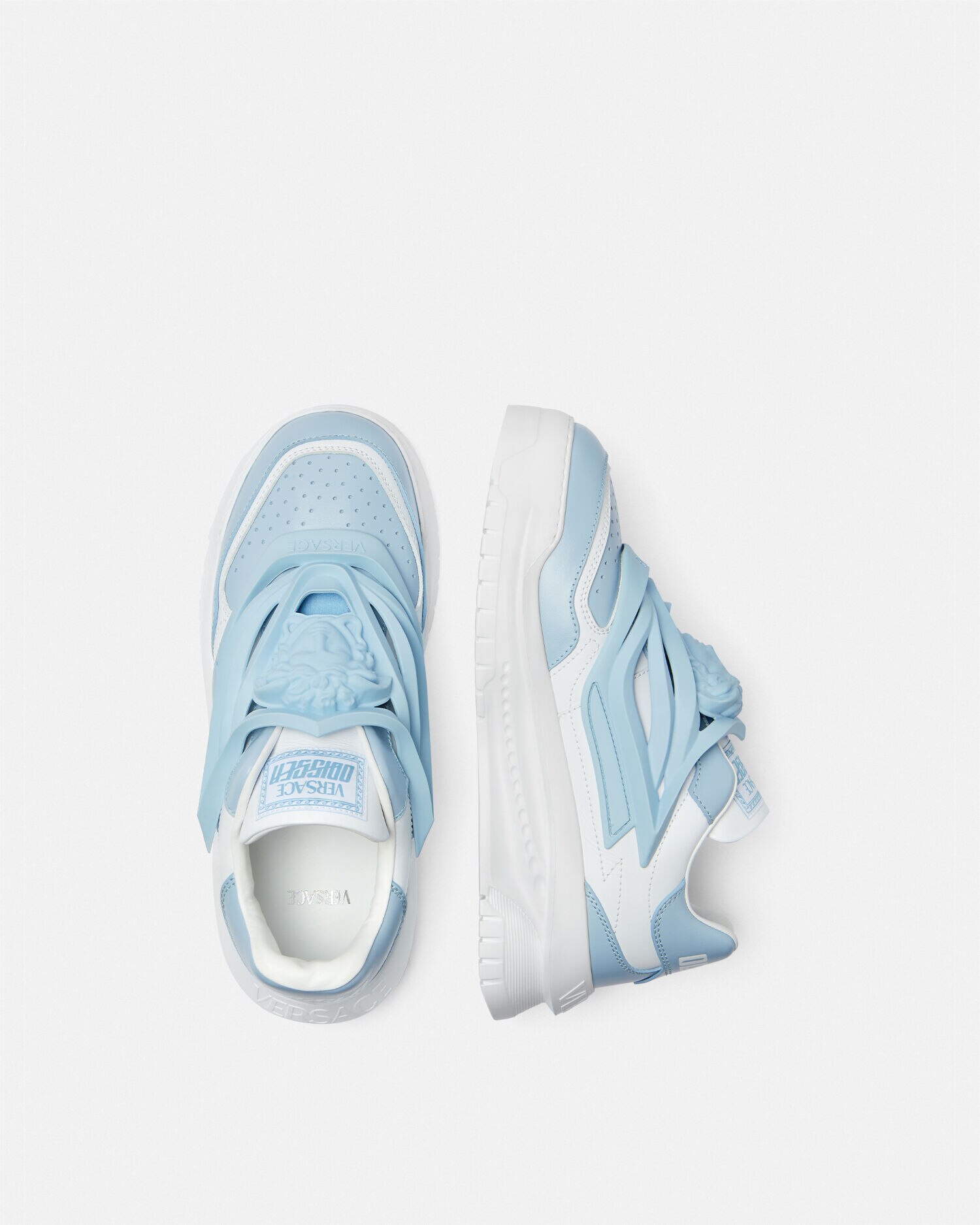 Versace trainers blue clearance