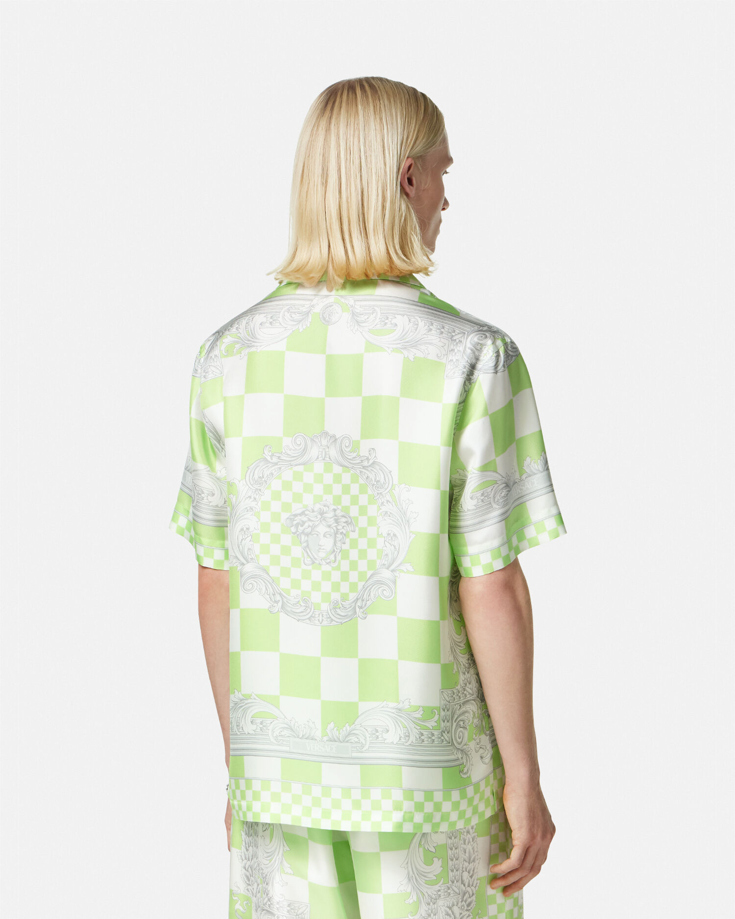 Camicia versace verde outlet