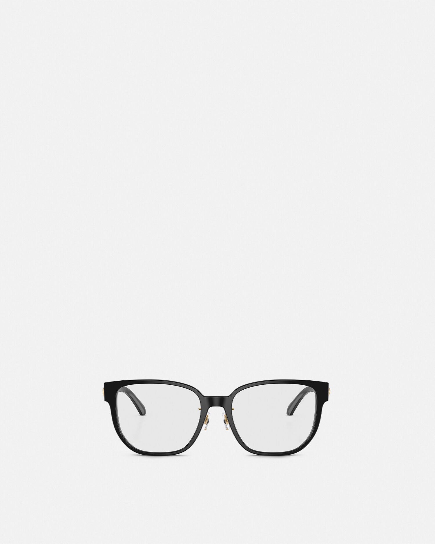 Medusa Plaque Additional Fit Glasses Black | VERSACE CA