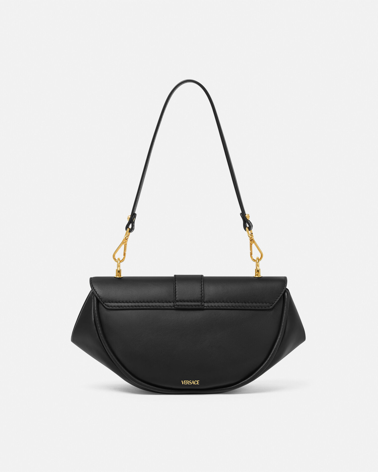 Virtus Leather Shoulder Bag | VERSACE US