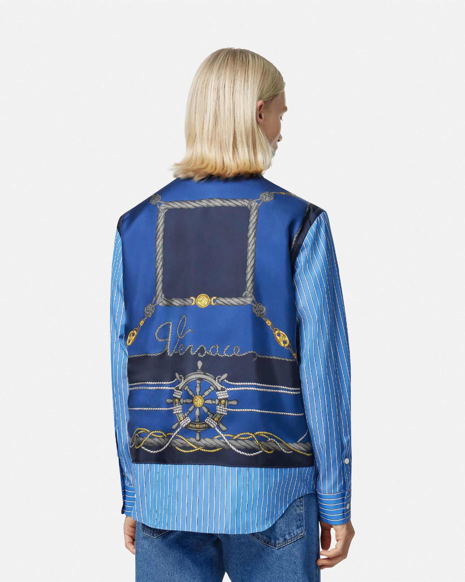 Chemise deals versace bleu