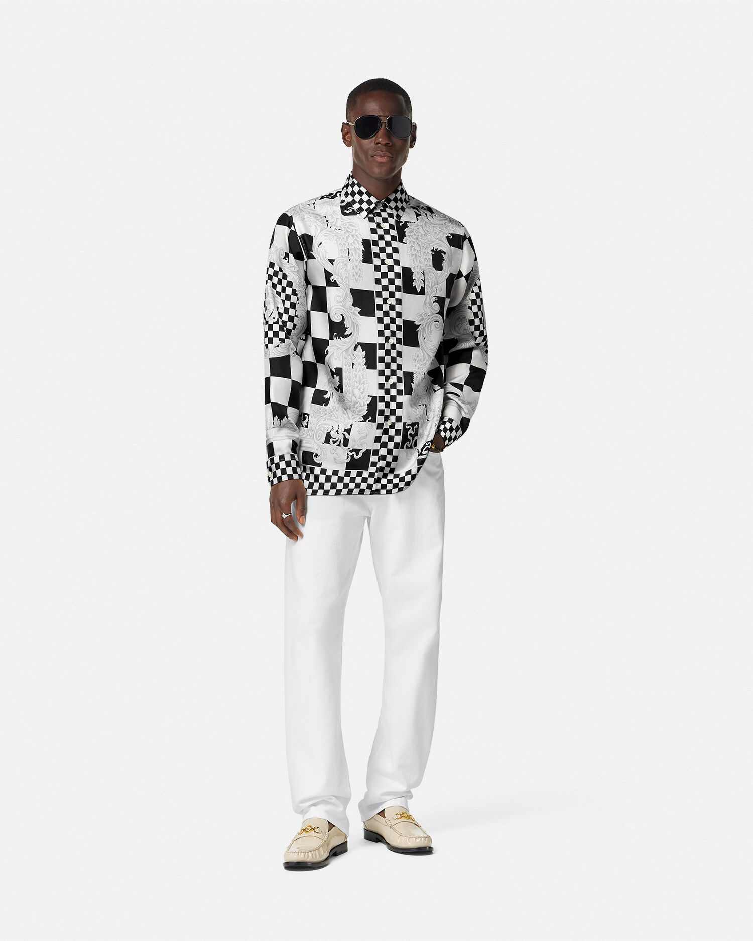 Versace Medusa Contrasto Silk Shirt VERSACE