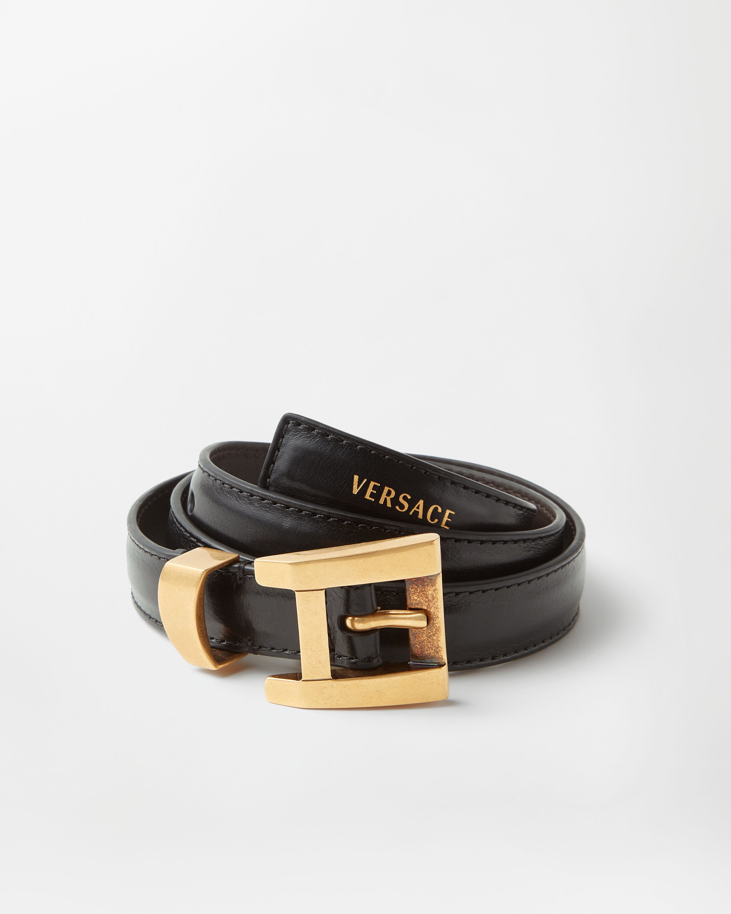 Versace leather belt 2 cm