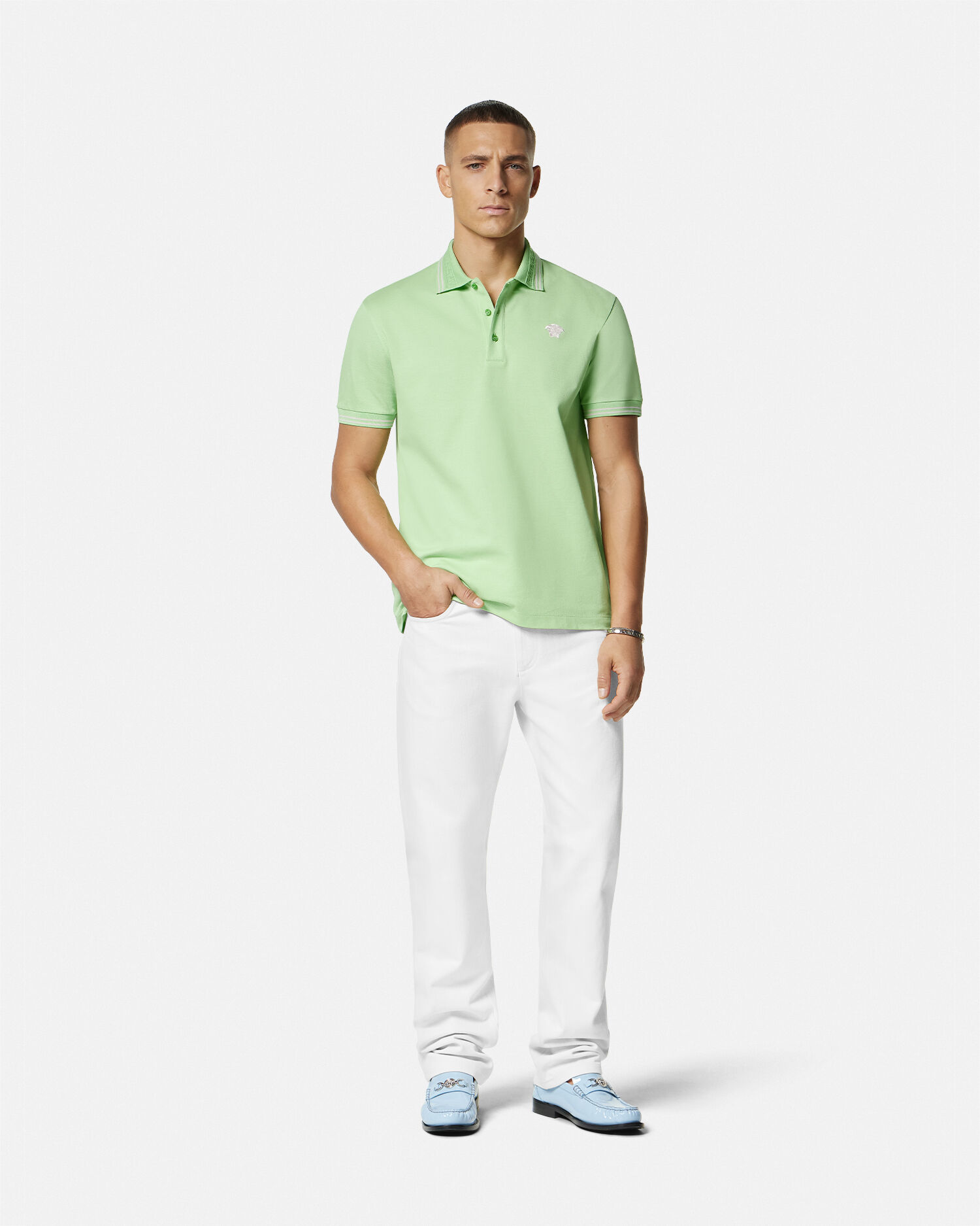 Medusa Short Sleeved Polo Shirt