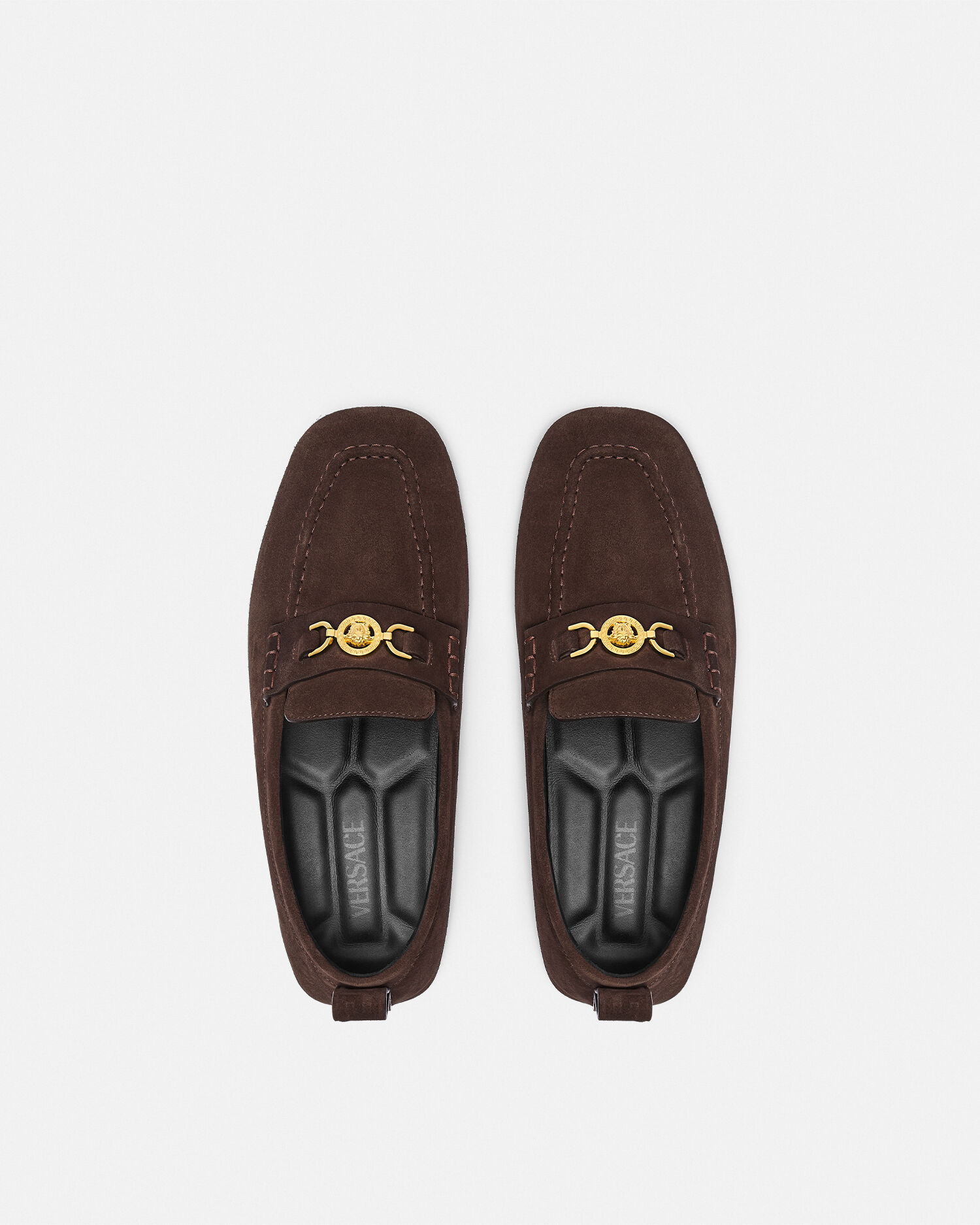 Villa Suede Driver Shoes VERSACE AU