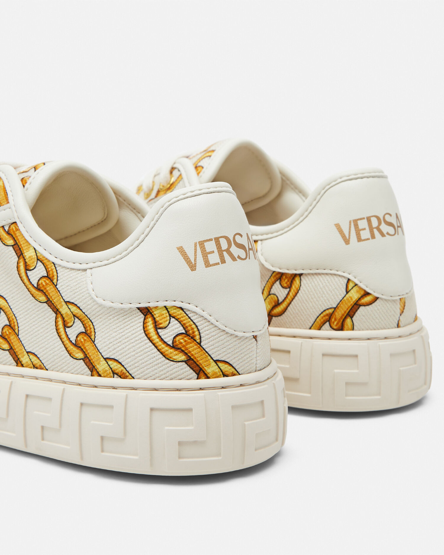 Versace gold trainers cheap