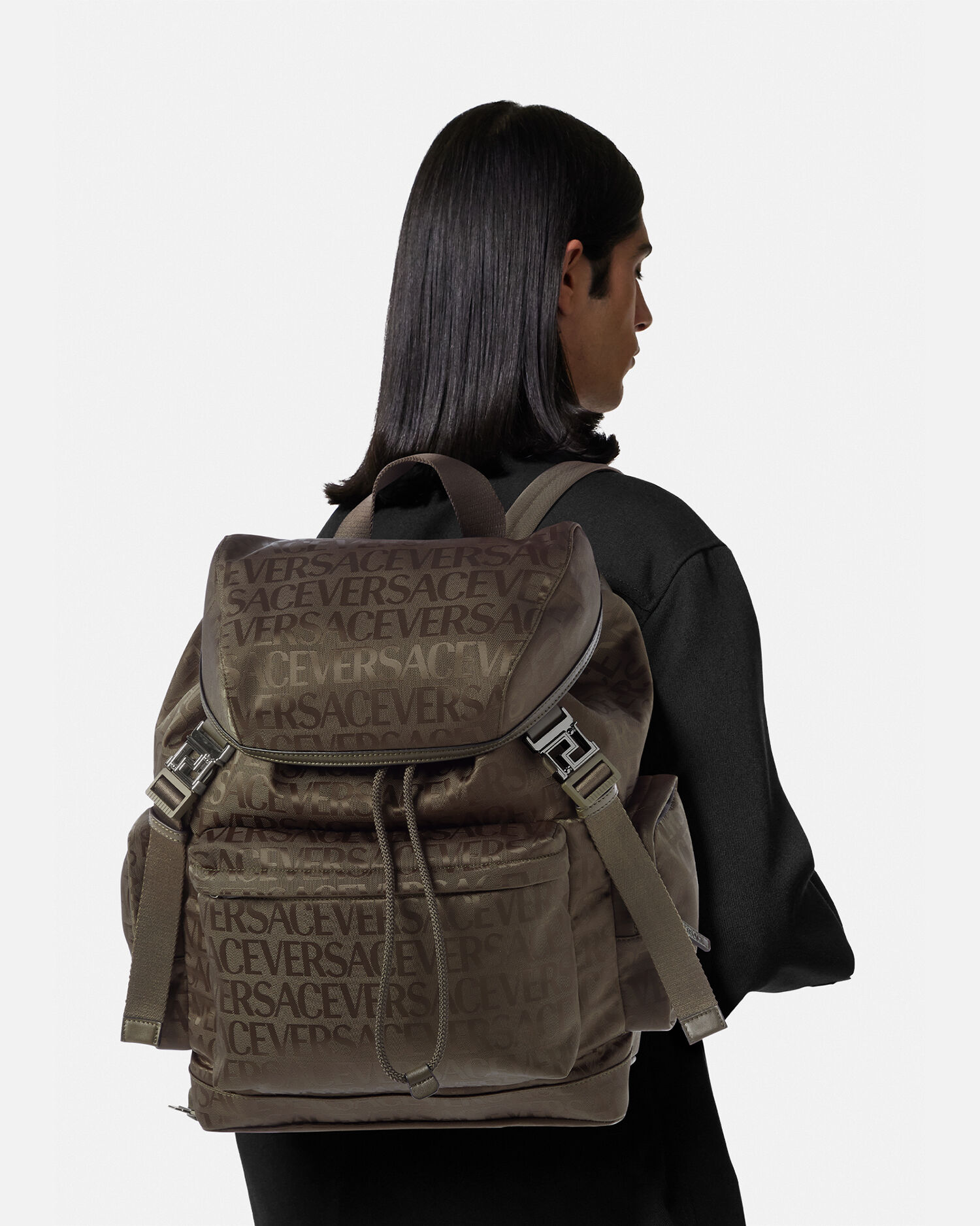 Versace Allover Neo Nylon Backpack