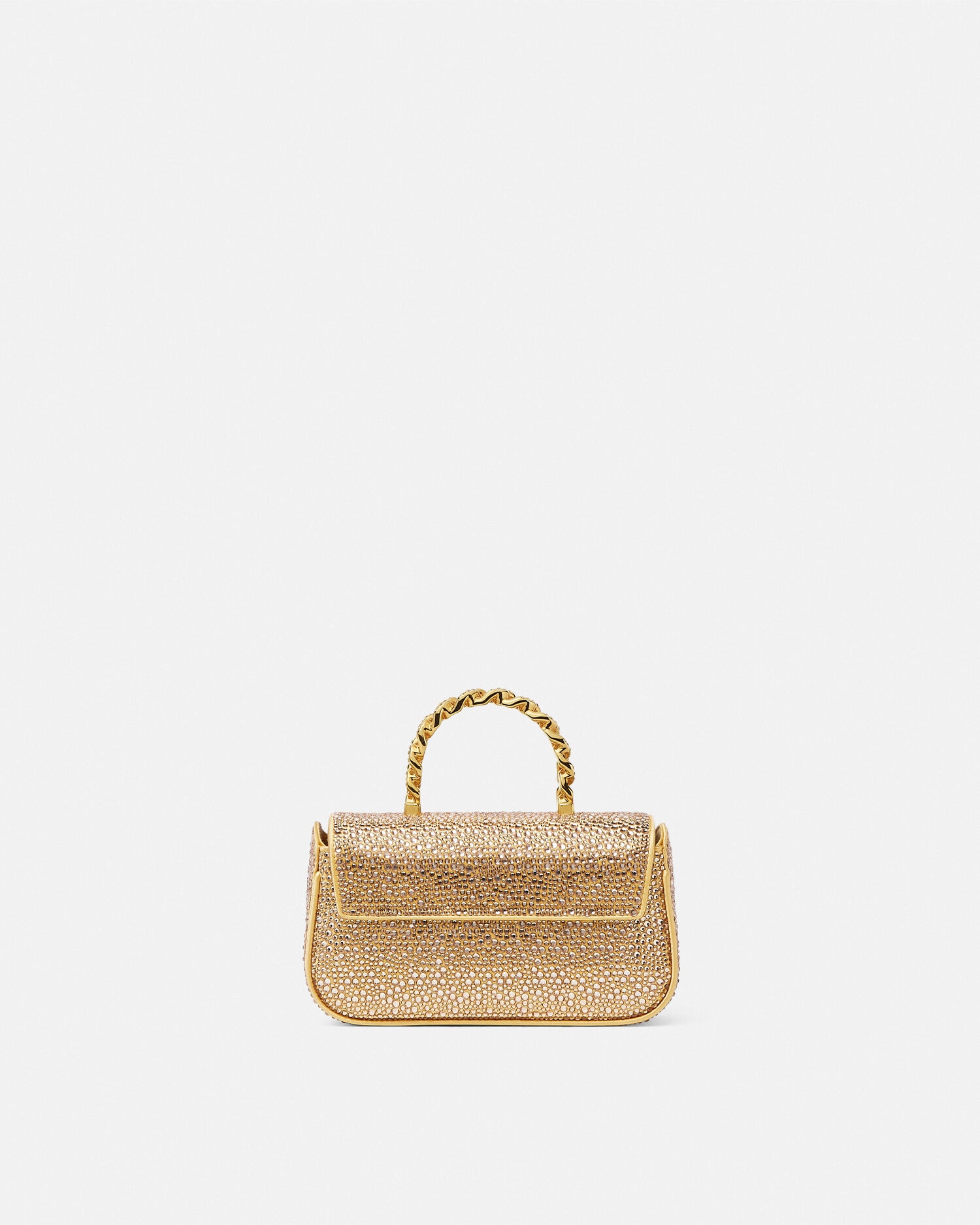 La Medusa Embellished Satin Mini Bag Gold | VERSACE US
