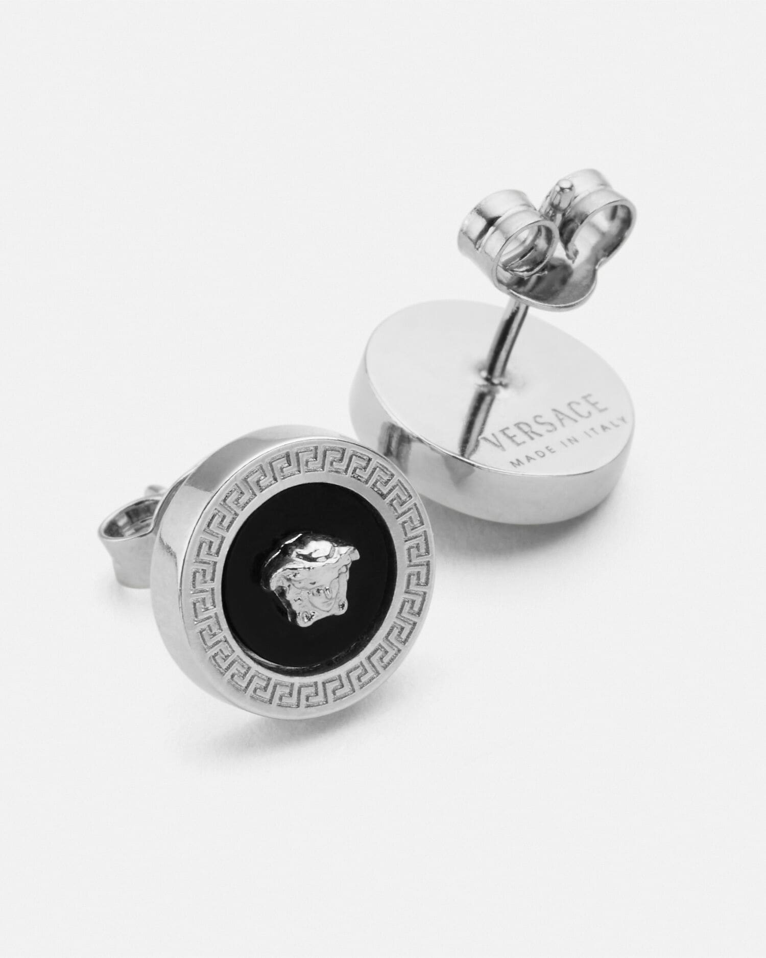 Medusa Earrings Silver | VERSACE US