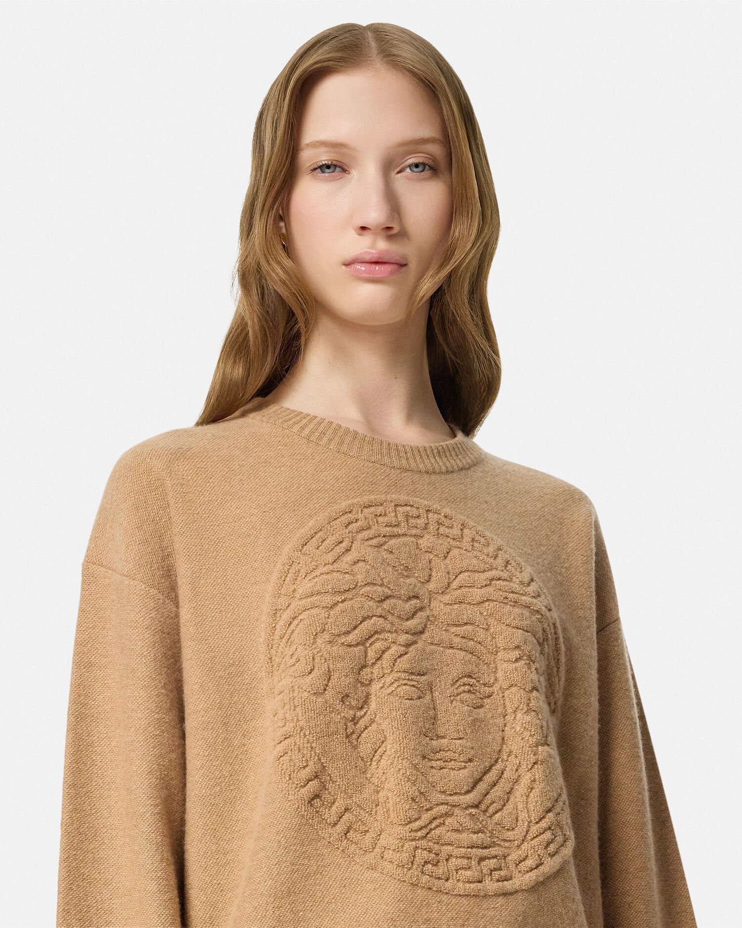 Medusa Wool Blend Knit Towel Sweater