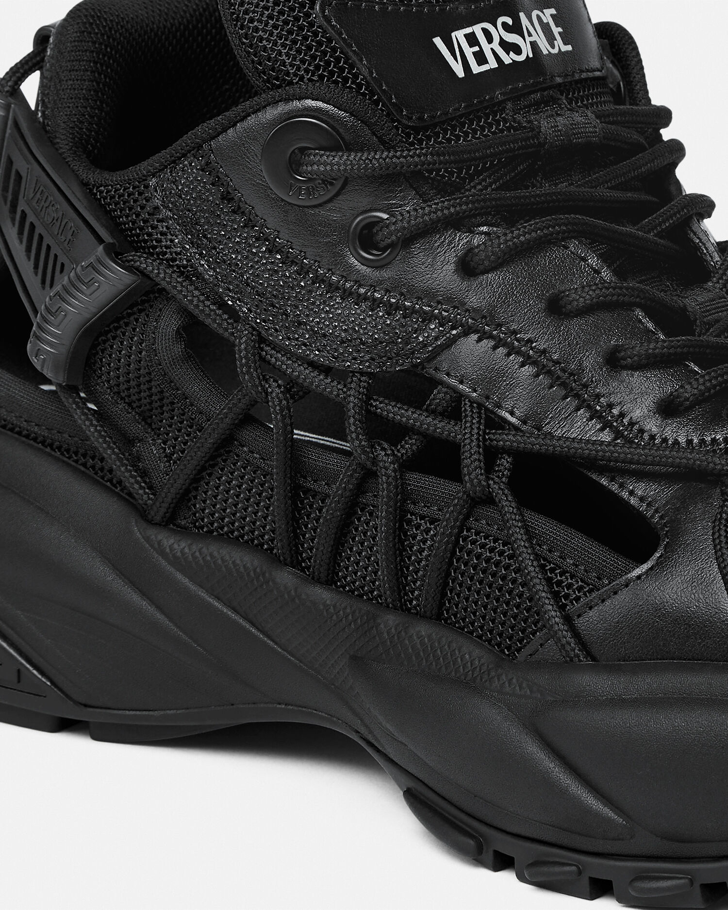 All black versace shoes shop