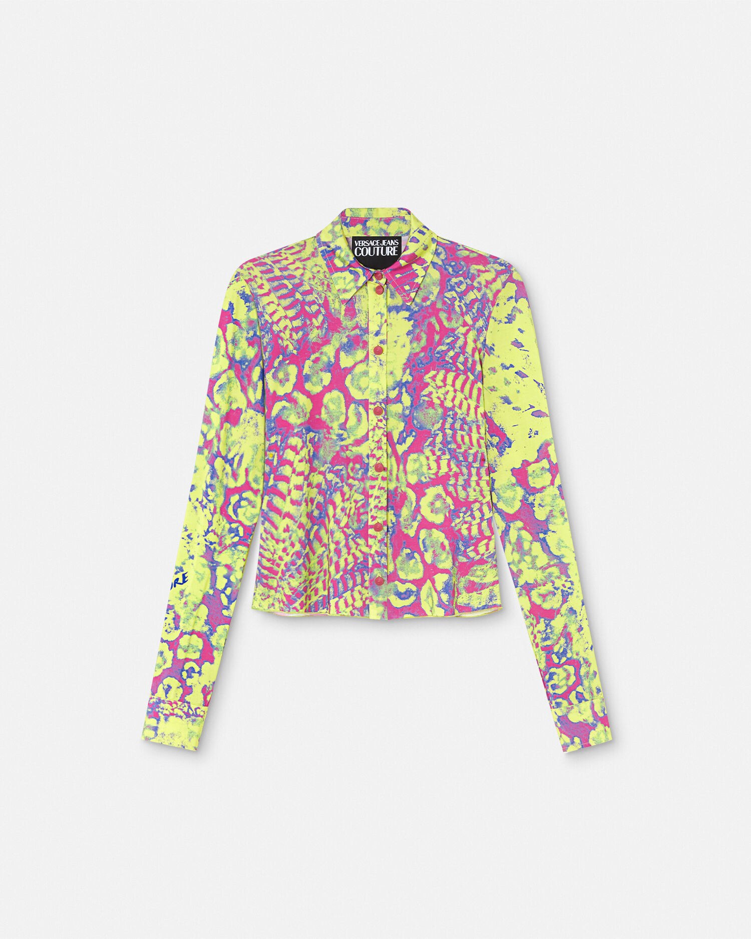 Camicia Animalier Verde Rosa VERSACE IT
