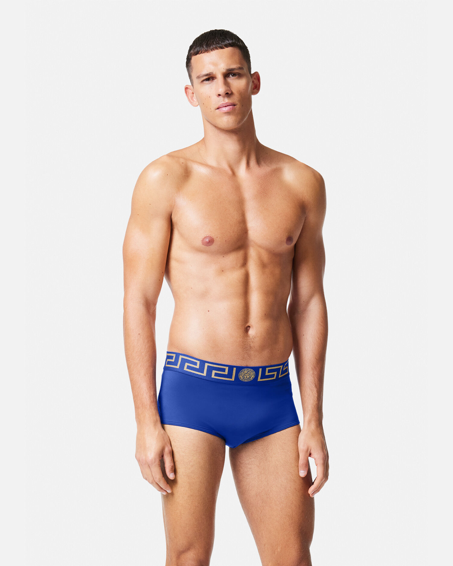 Blue versace top swim shorts