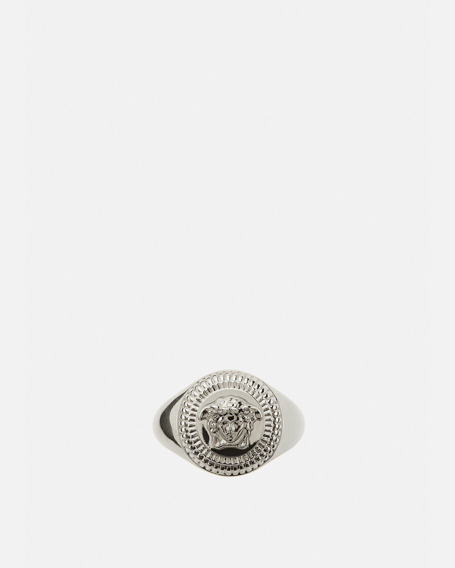 Versace medusa ring top silver