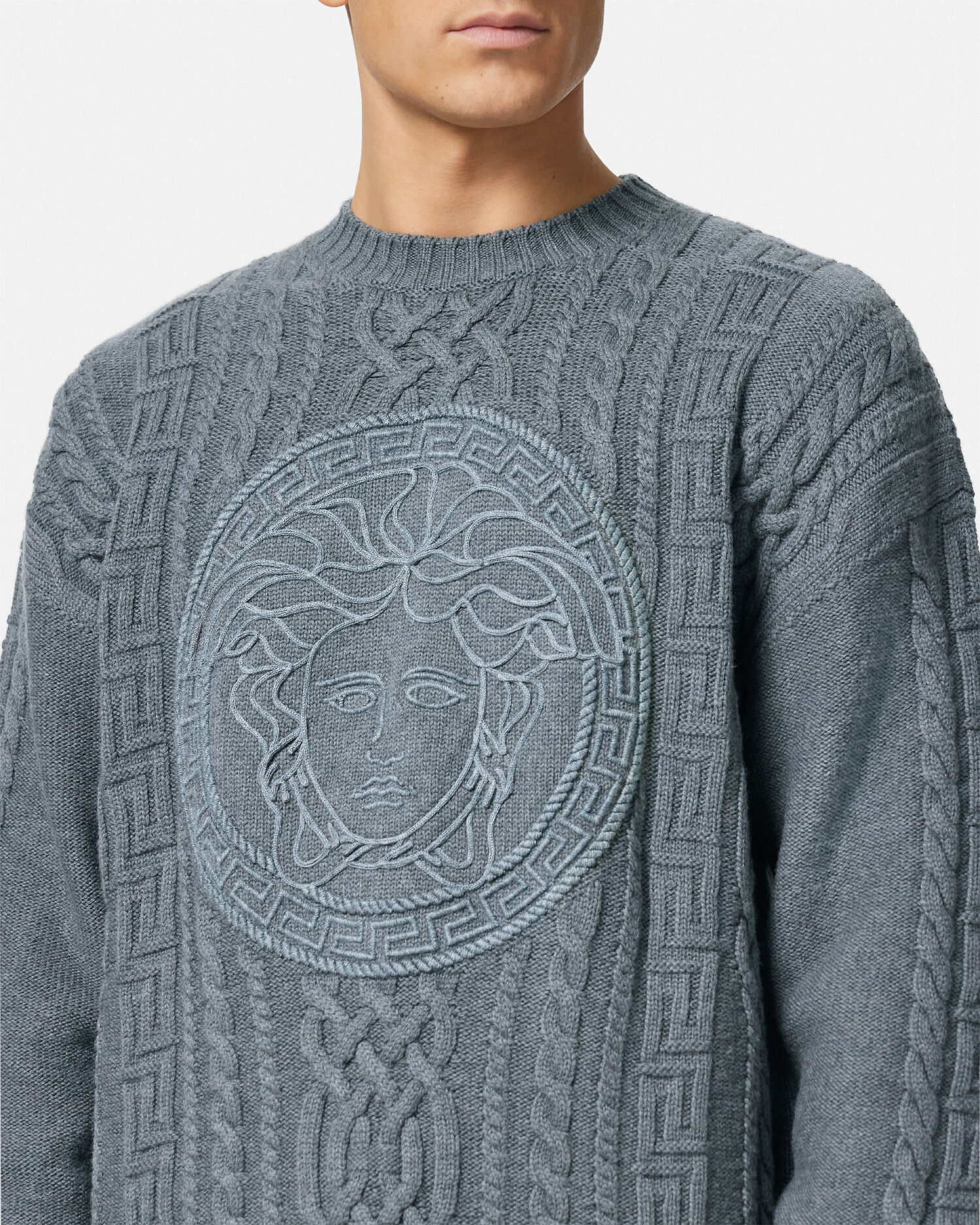 Versace jumper store grey