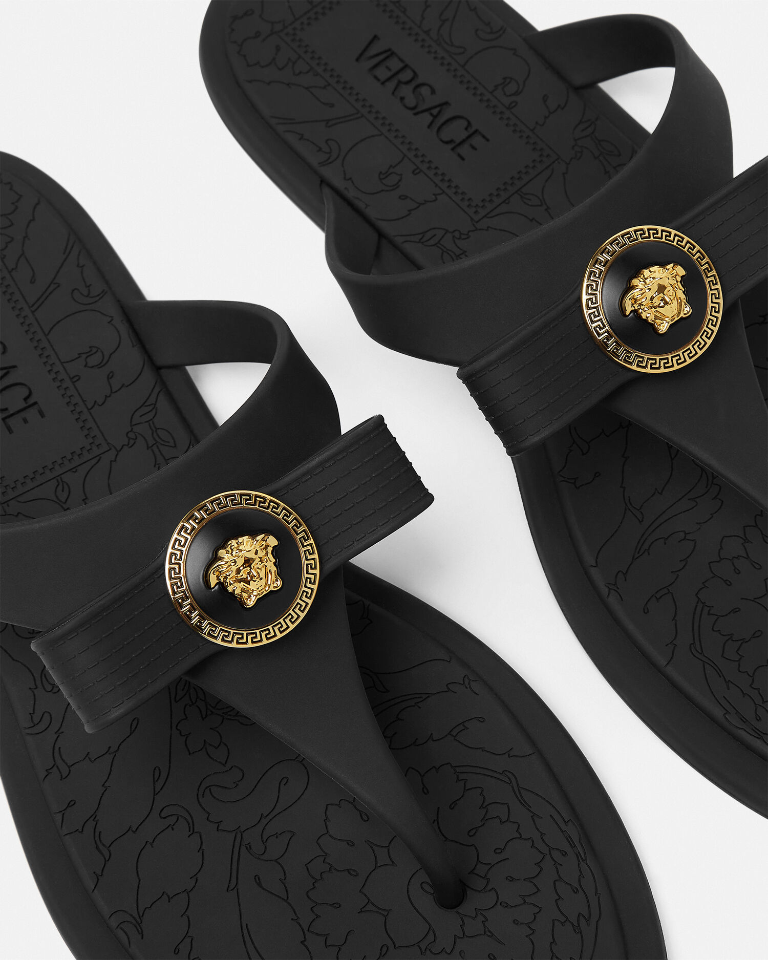 Versace gold sandals sale