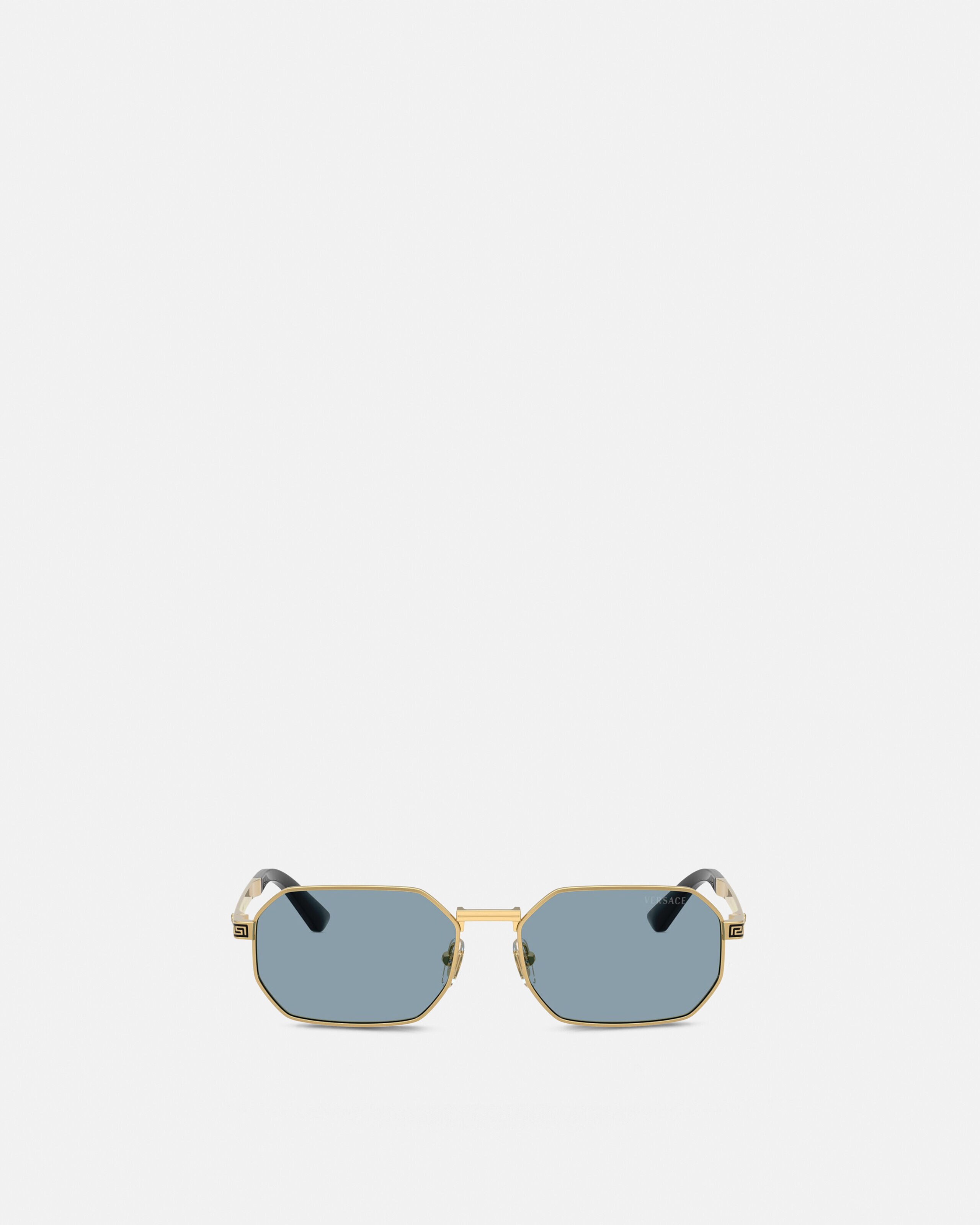 Greca Flow Sunglasses Gold | VERSACE US