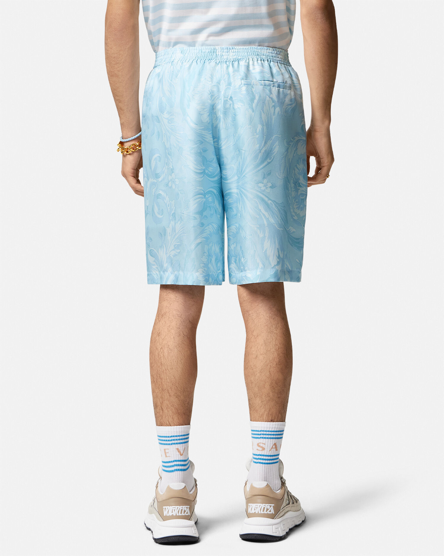 Versace blue online shorts