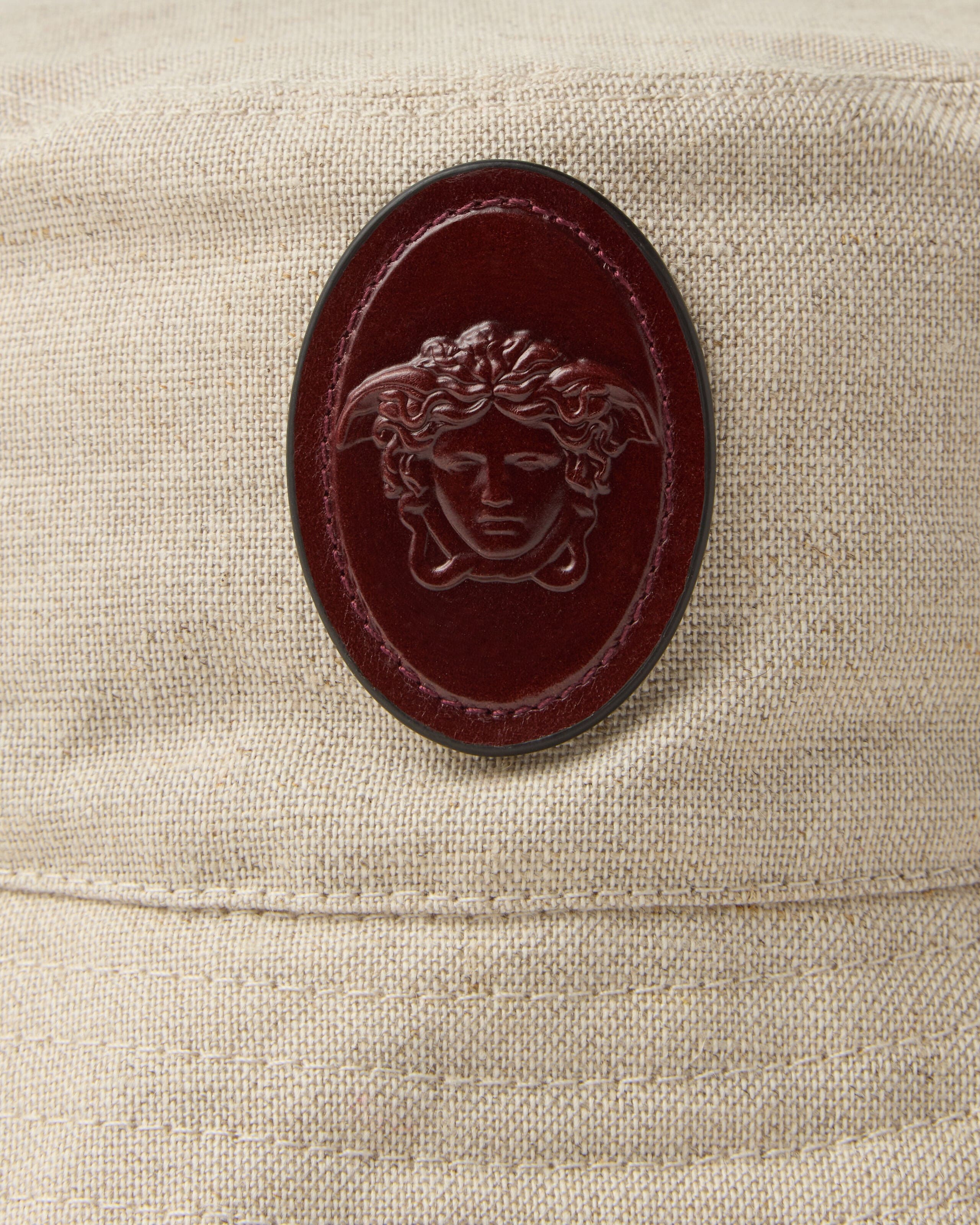 VERSACE バケットハット ピンク/レッド/ブラック Cotton & Linen Bucket Hat Beige | VERSACE US