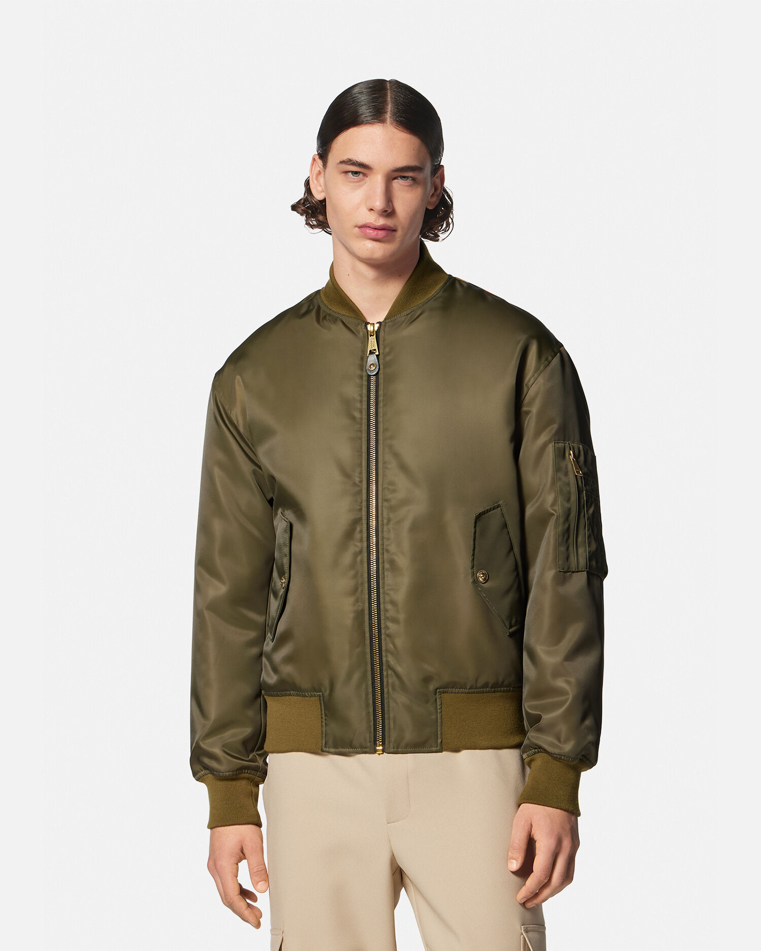 Versace Green Bomber Retail Jacket
